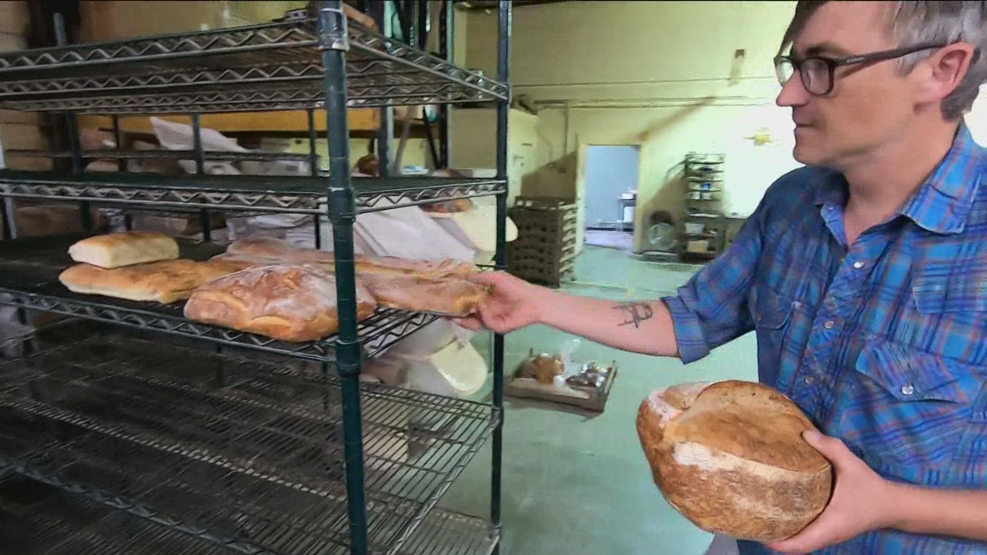 Acme Bakery sells bread to more than 50 local restaurants, coffee shops, and food trucks.