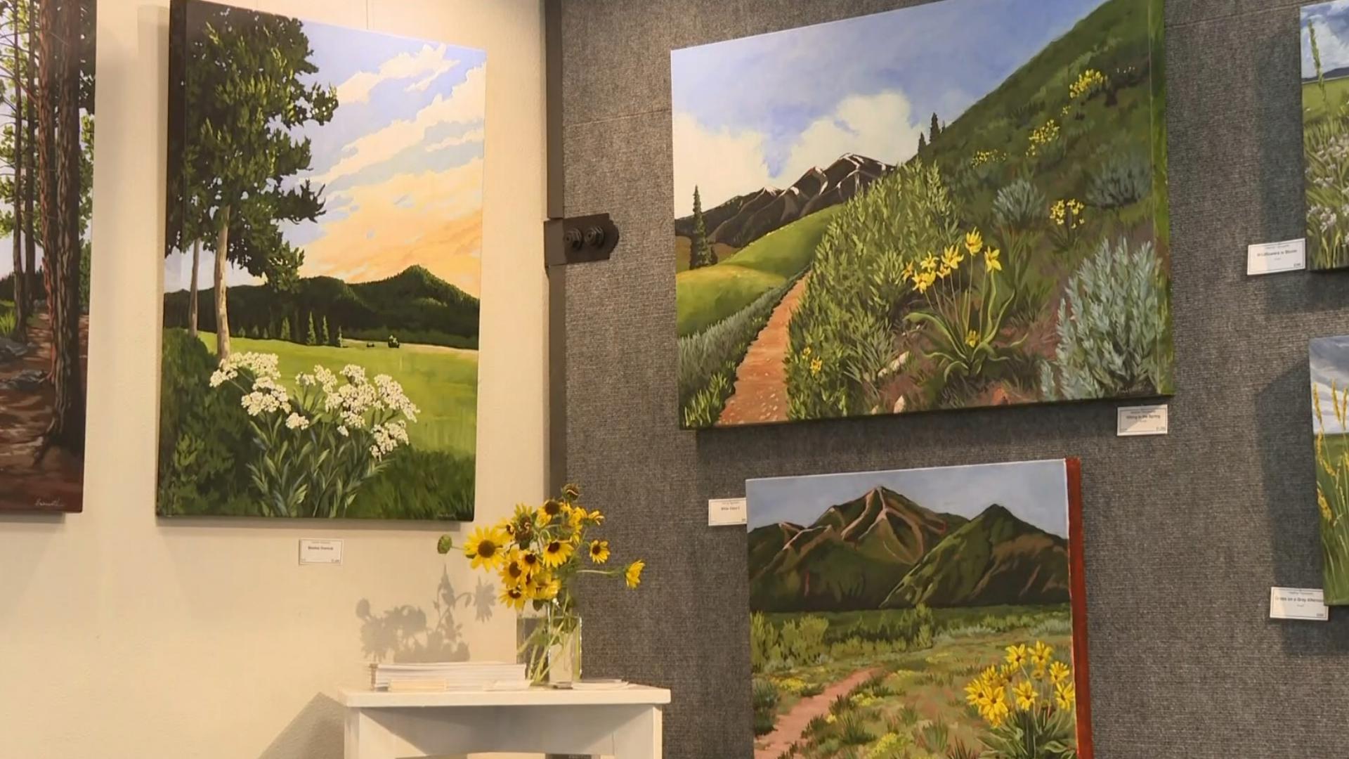 Idaho artist Heather Hainsworth's exhibit opens at Art Source Gallery, celebrating public lands with vibrant landscapes. It will run through September.