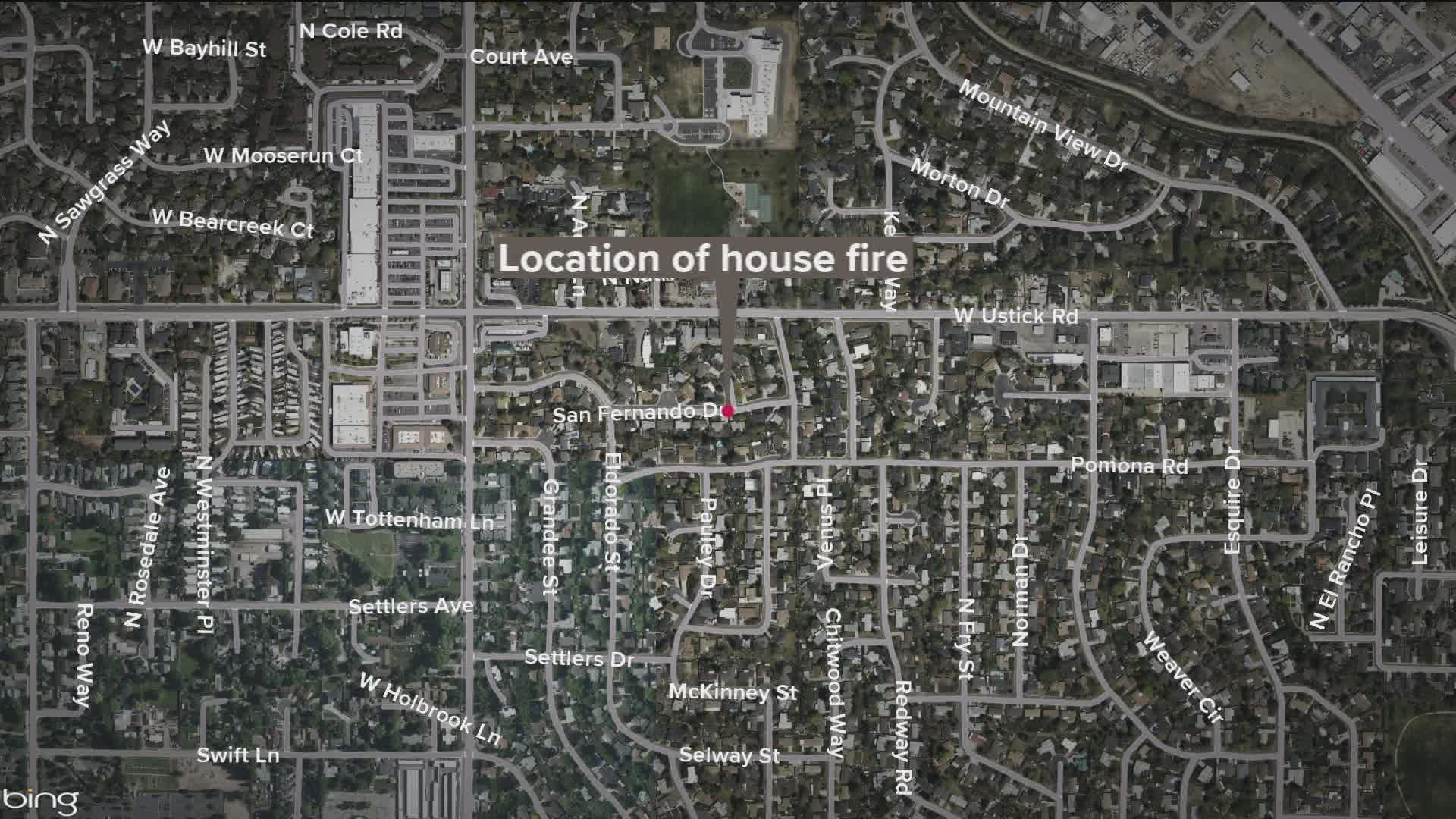 The Boise Fire Department said that they were able to quickly put out the fire.