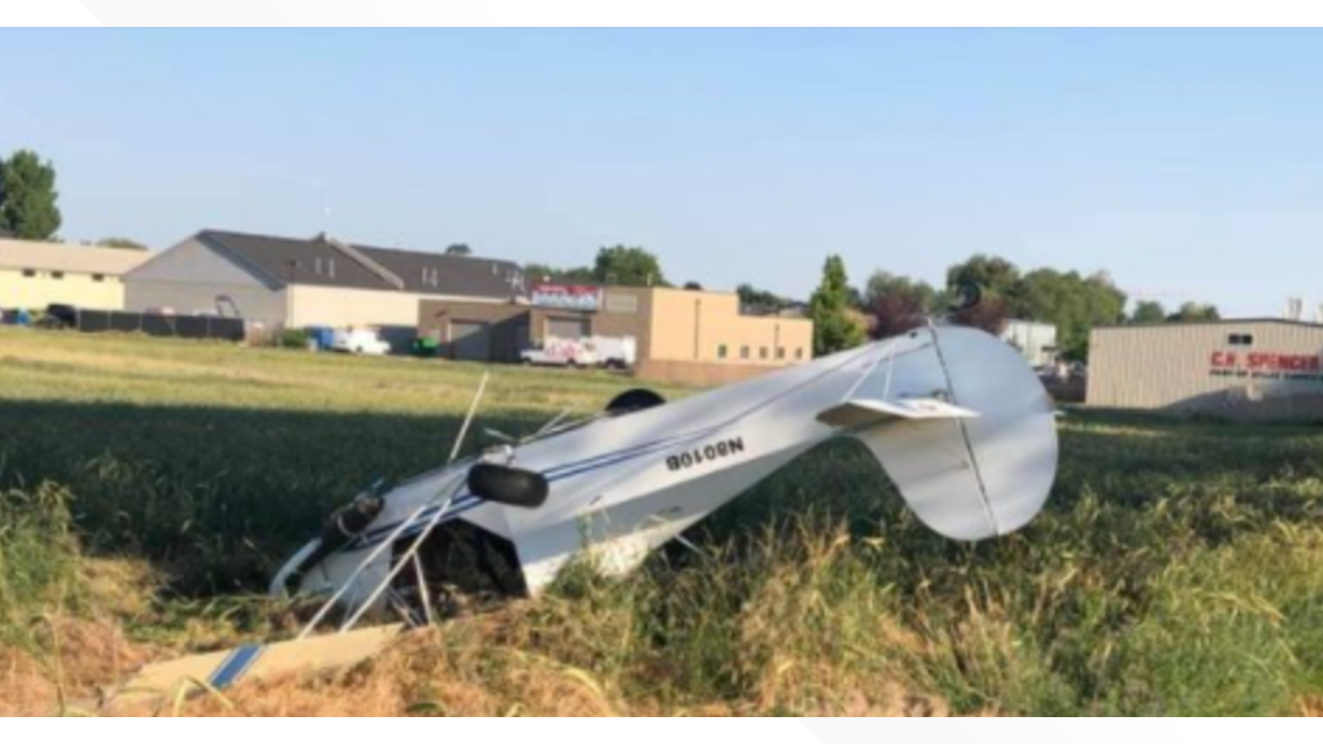 Small plane flips over after making emergency landing in a field | ktvb.com