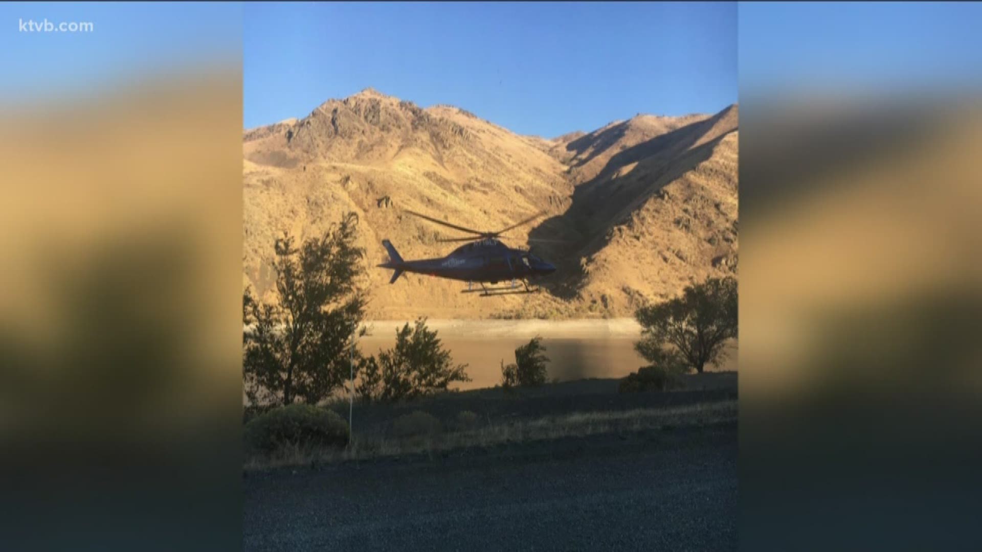 A Baker County woman had to be rescued Friday after her vehicle left the road and went into the Snake River.