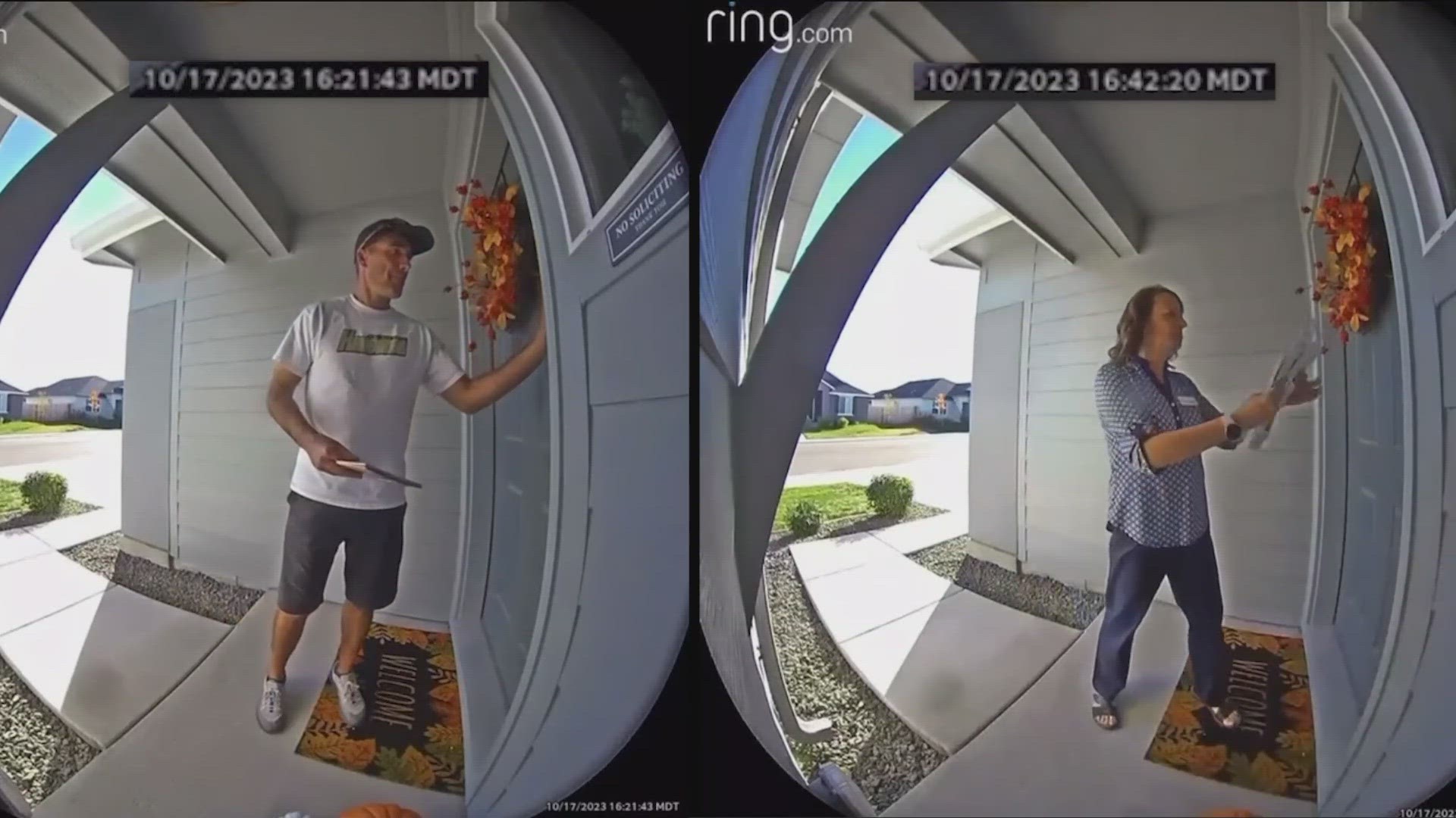 Ring cam video shows candidate Kristi Hardy stealing her competitor's flyer, and she said this wasn't a one-time occurrence.