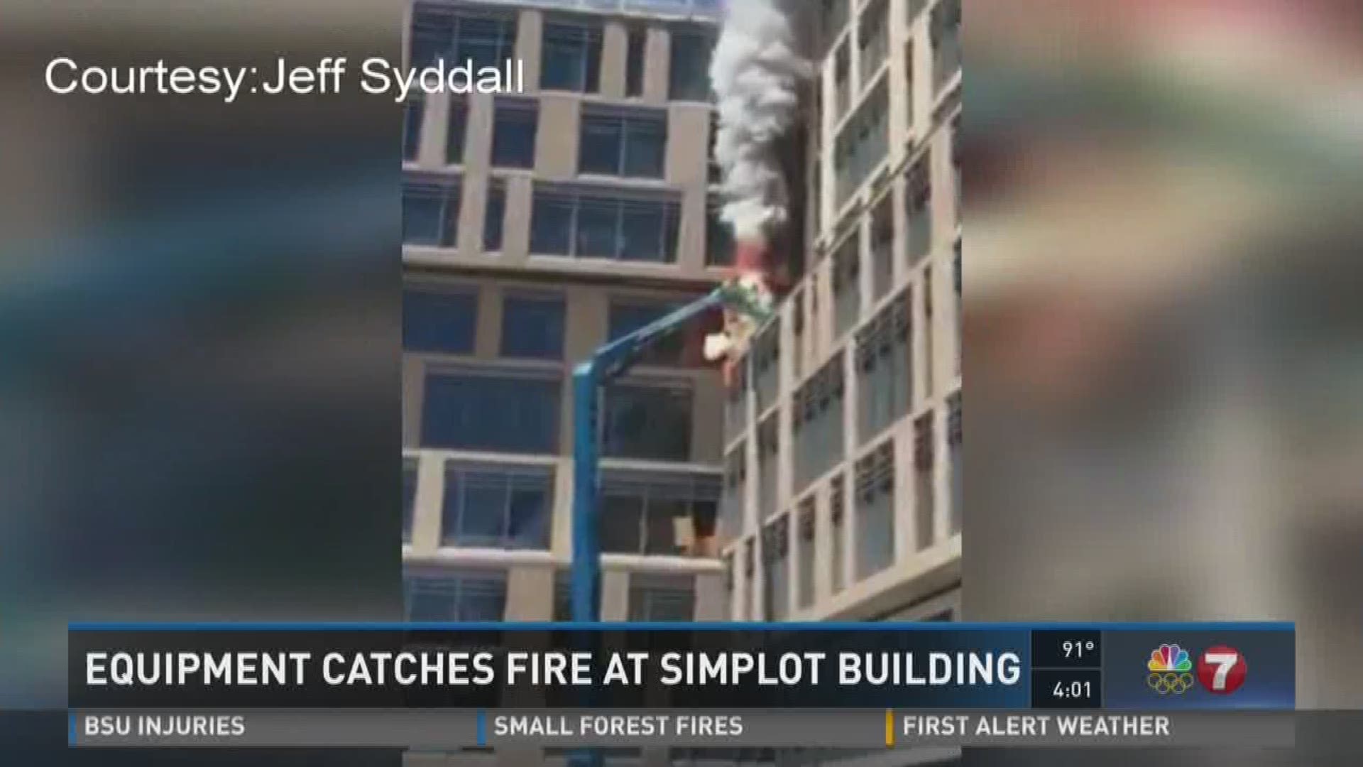 Two men were welding on the sixth floor when the fire broke out.