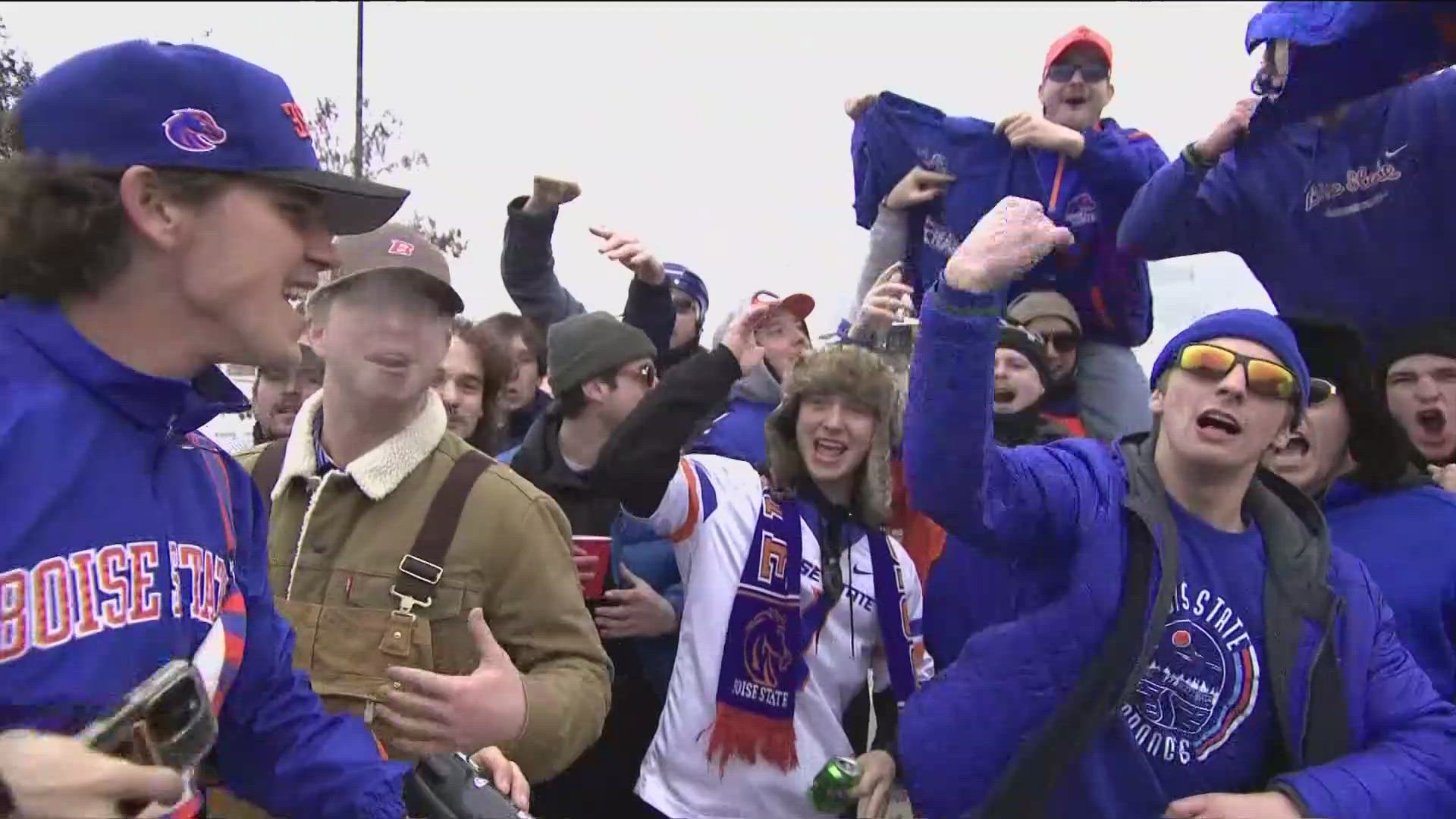 On the last day on the blue, Boise State Fans prepared themselves for the Mountain West Championship game. 