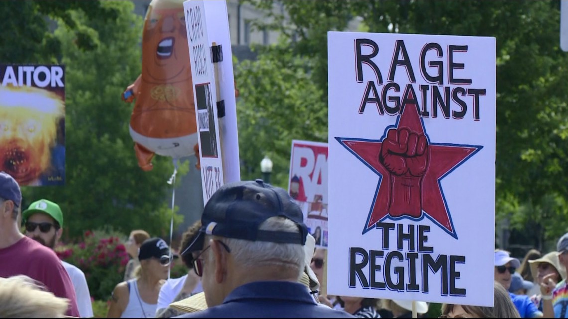 Hundreds rally at Idaho Capitol in nationwide anti-Trump protest | ktvb.com