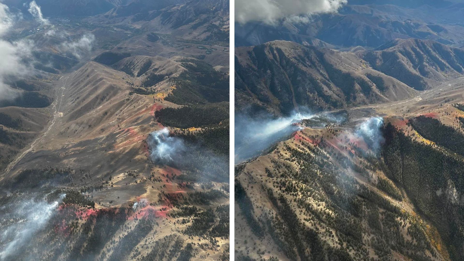 Several road closures are now in place due to the Lake Creek Fire located north of Ketchum. The fire has burned an estimated 300 acres as of Tuesday morning. 