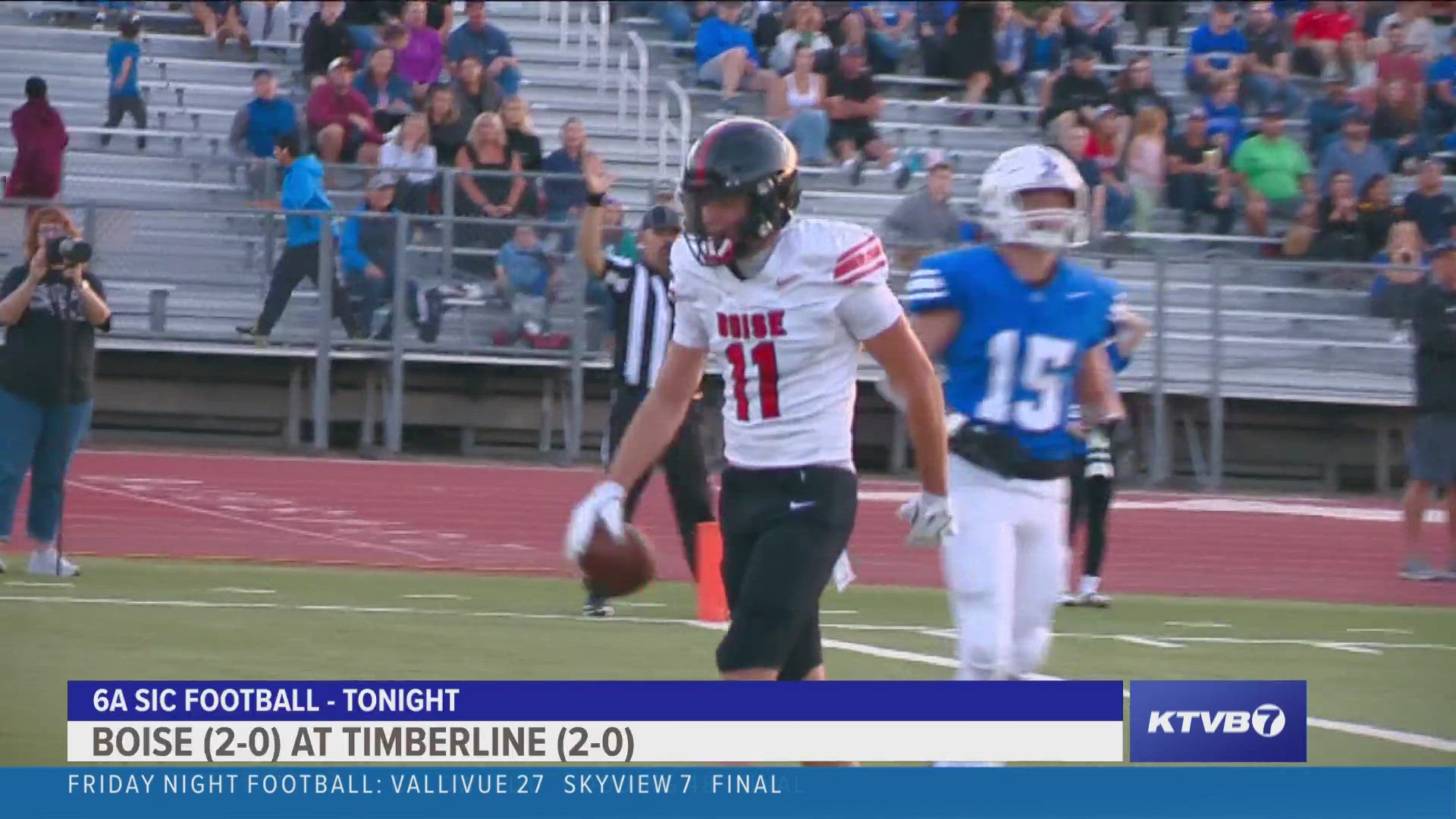 Boise improved to 3-0 and handed Timberline (2-1) its first loss of the season with Friday's 28-19 victory at Dona Larsen Park.