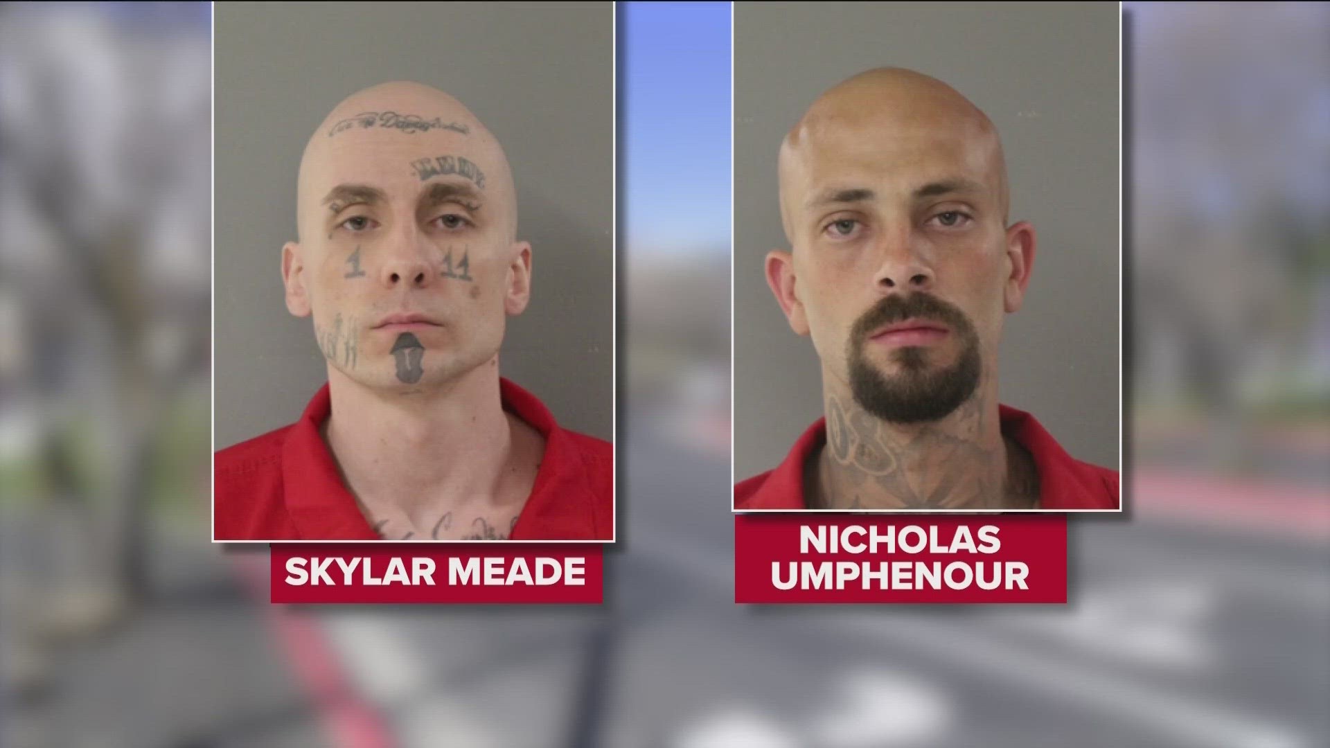 Escaped prison inmate and his alleged accomplice Nicholas Umphenour were captured one day after 'coordinated attack' to free Meade, that left three officers injured.