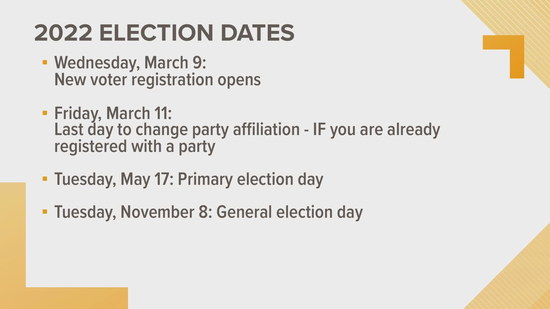 Key dates before the Idaho primary election.