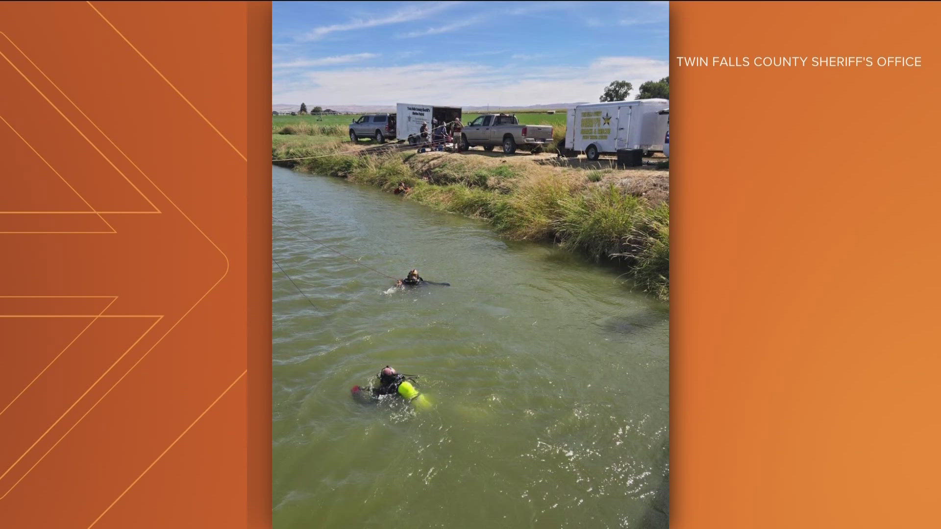 A truck was recovered from the Low Line Canal at Eastland Drive South on Monday. Authorities and family members continue to search for Marvin Orellana-Orozco.