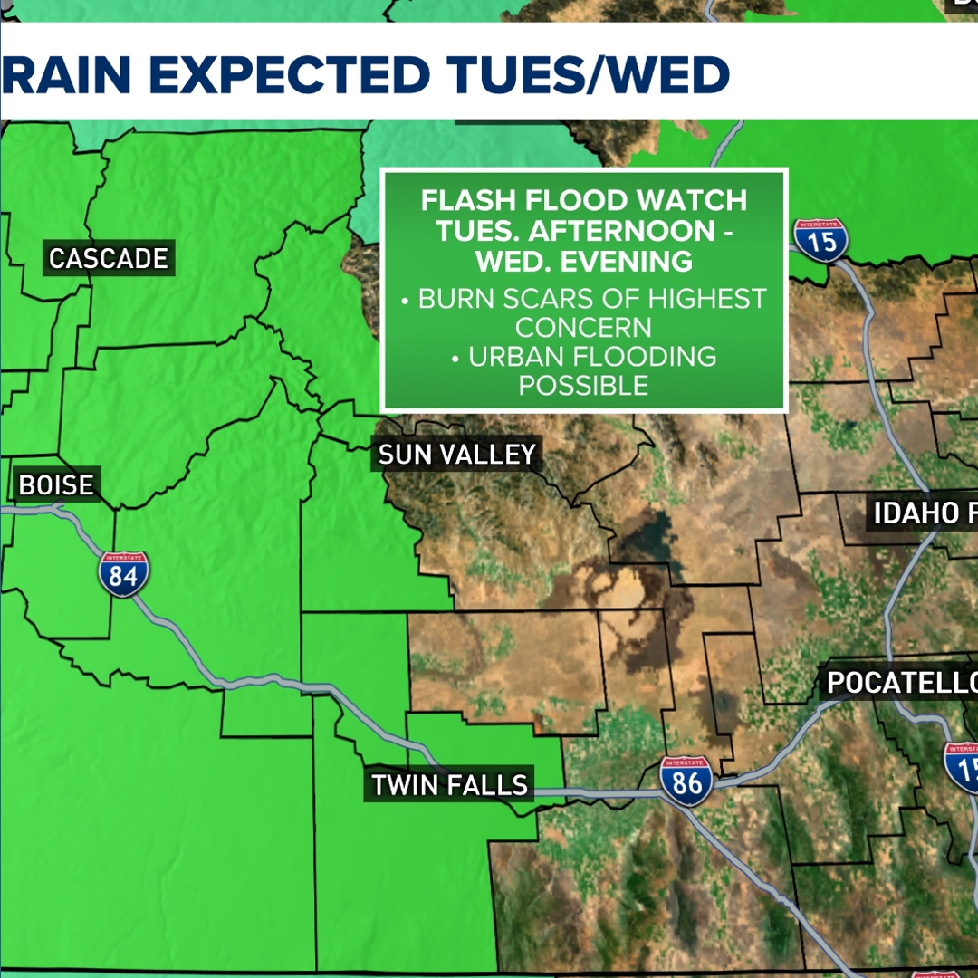 Flash flood risks rise with heavy rain in Treasure Valley | ktvb.com