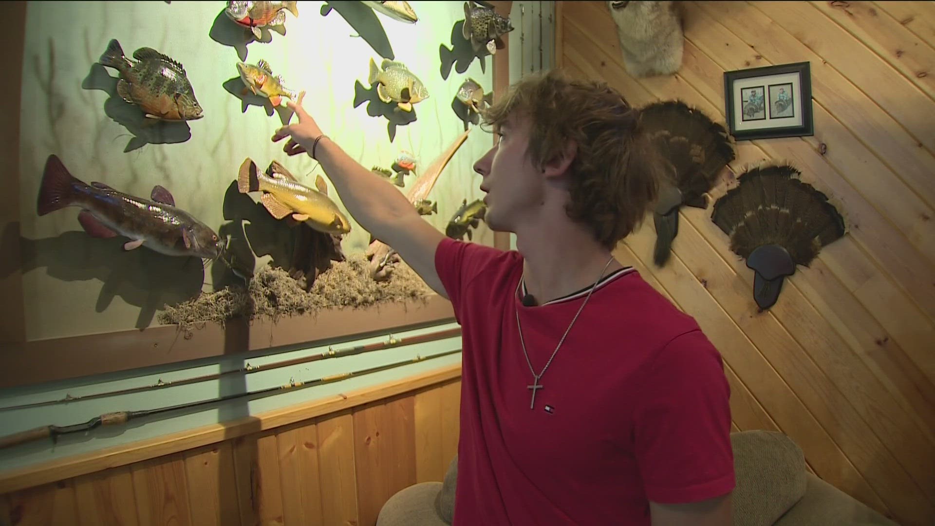 Cayden Hutmacher has caught 54 species, with nine to go.