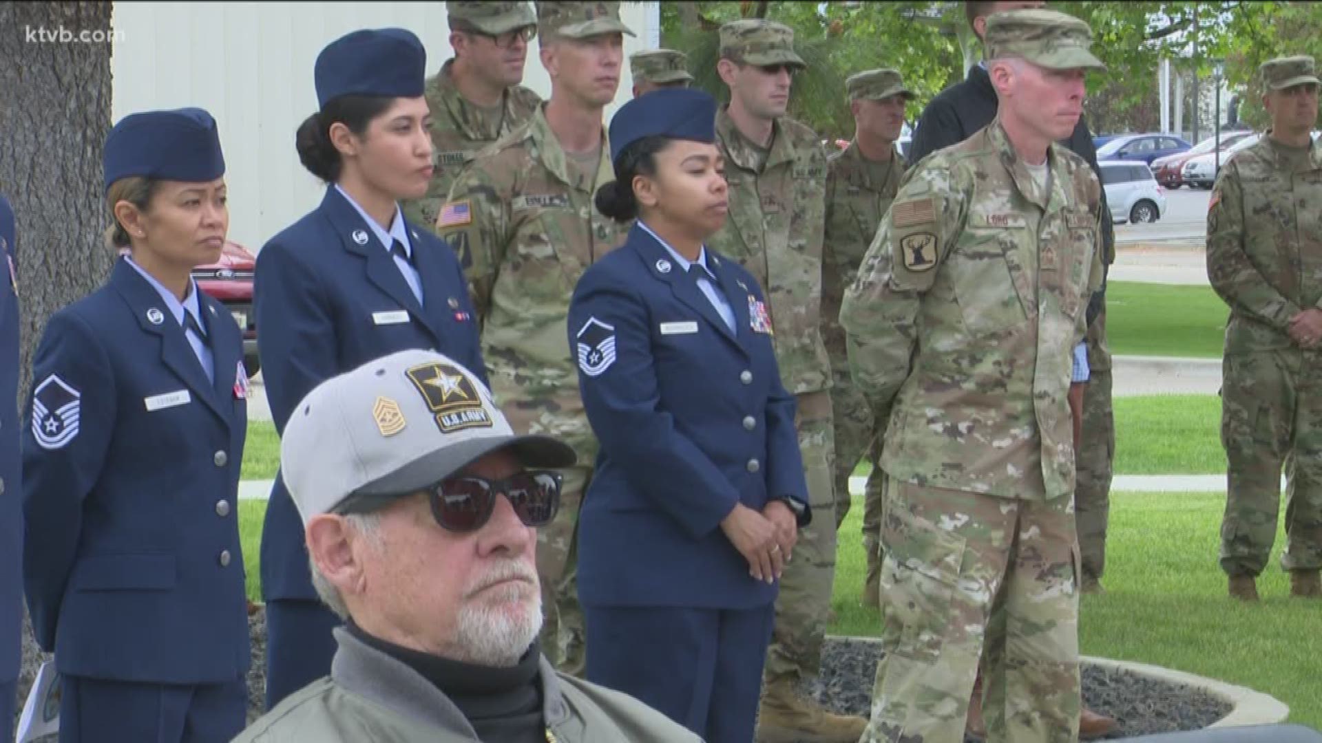 The ceremony was put on by the Idaho National Guard.