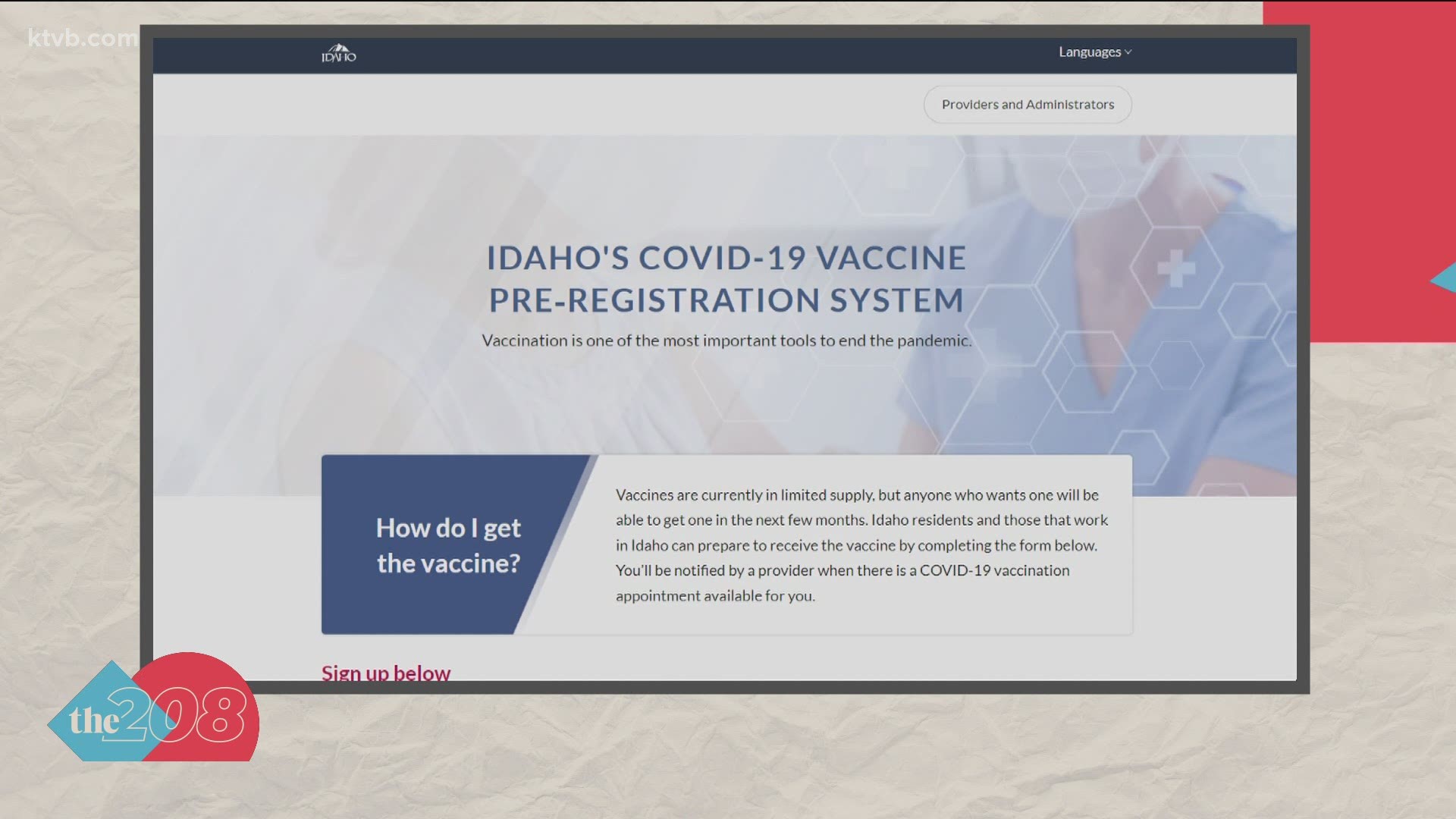 After the state had a difficult time rolling out the vaccine for seniors, Idaho is launching a new site for people to pre-register for a vaccine appointment.