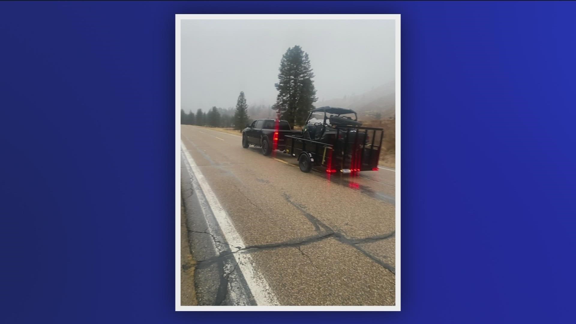 Officers believe the driver of the truck may have information about a potential violation that occurred on Highway 17, on Monday, Nov. 7.