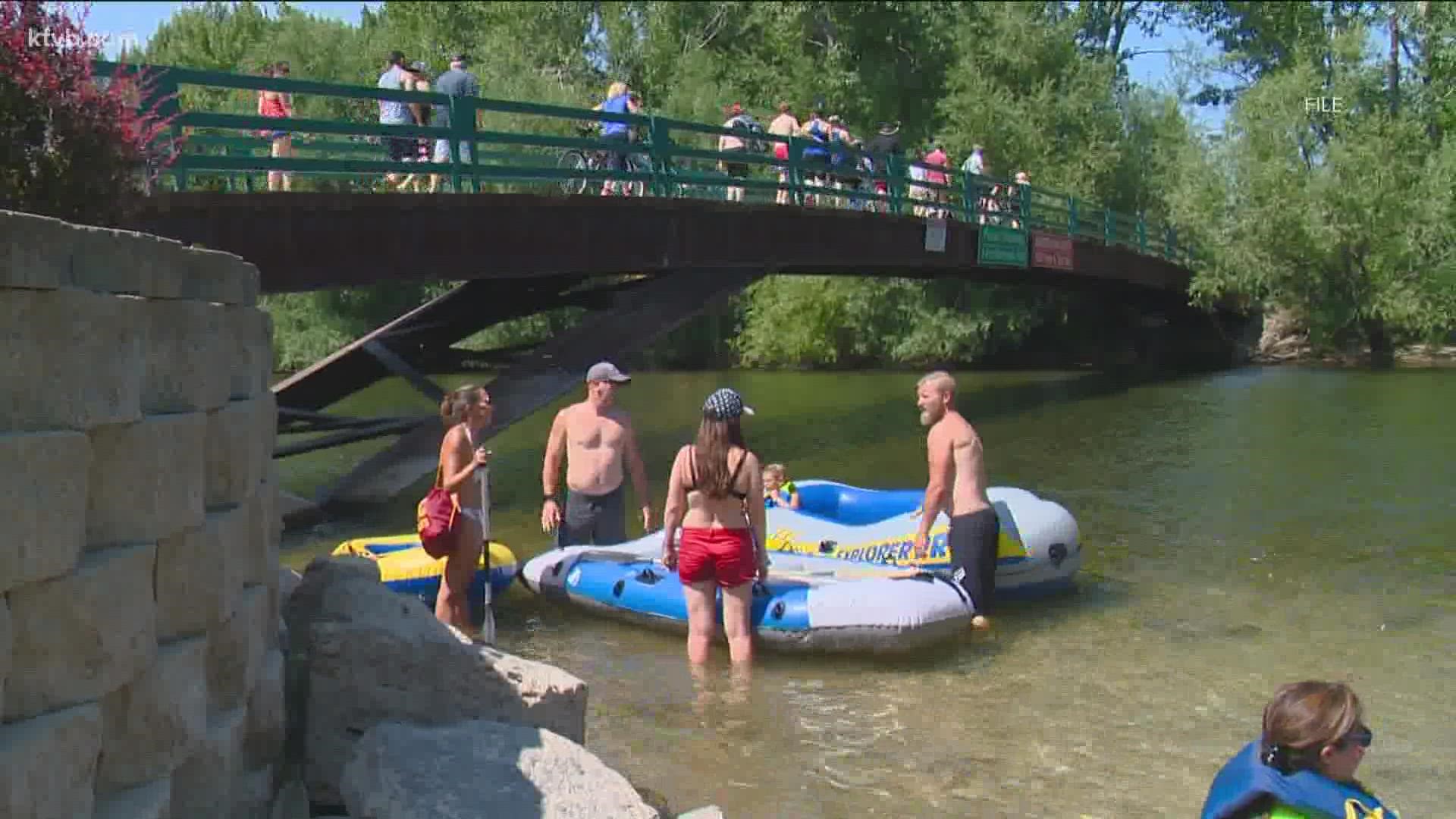 Flows on the Boise River are less than 600 cubic feet per second which means it could be a very slow and bumpy ride for floaters.