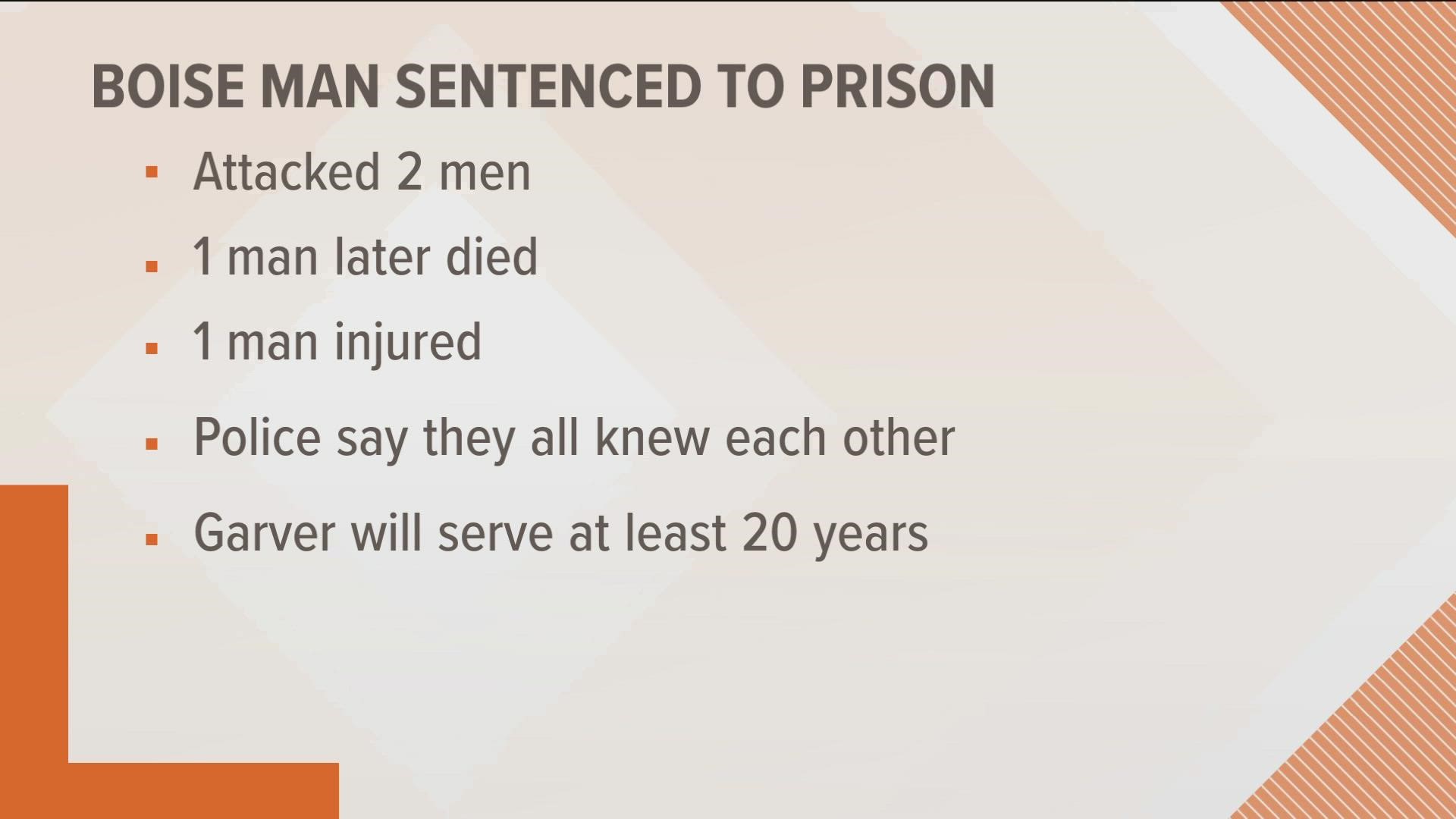 Lance Garver must serve 20 years in prison before he's eligible for parole.