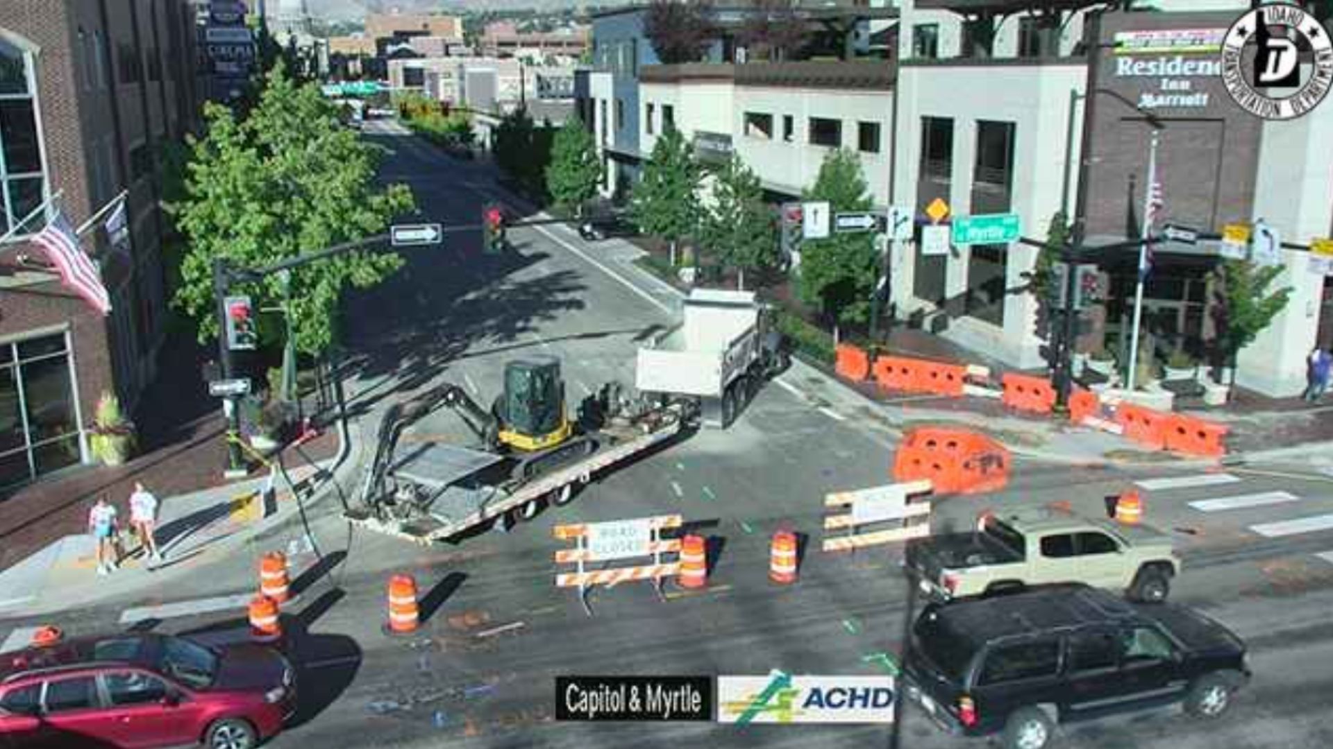A geothermal break has closed a portion of Capitol Boulevard in downtown Boise. Crews expect the closure to be in place until Oct. 3.