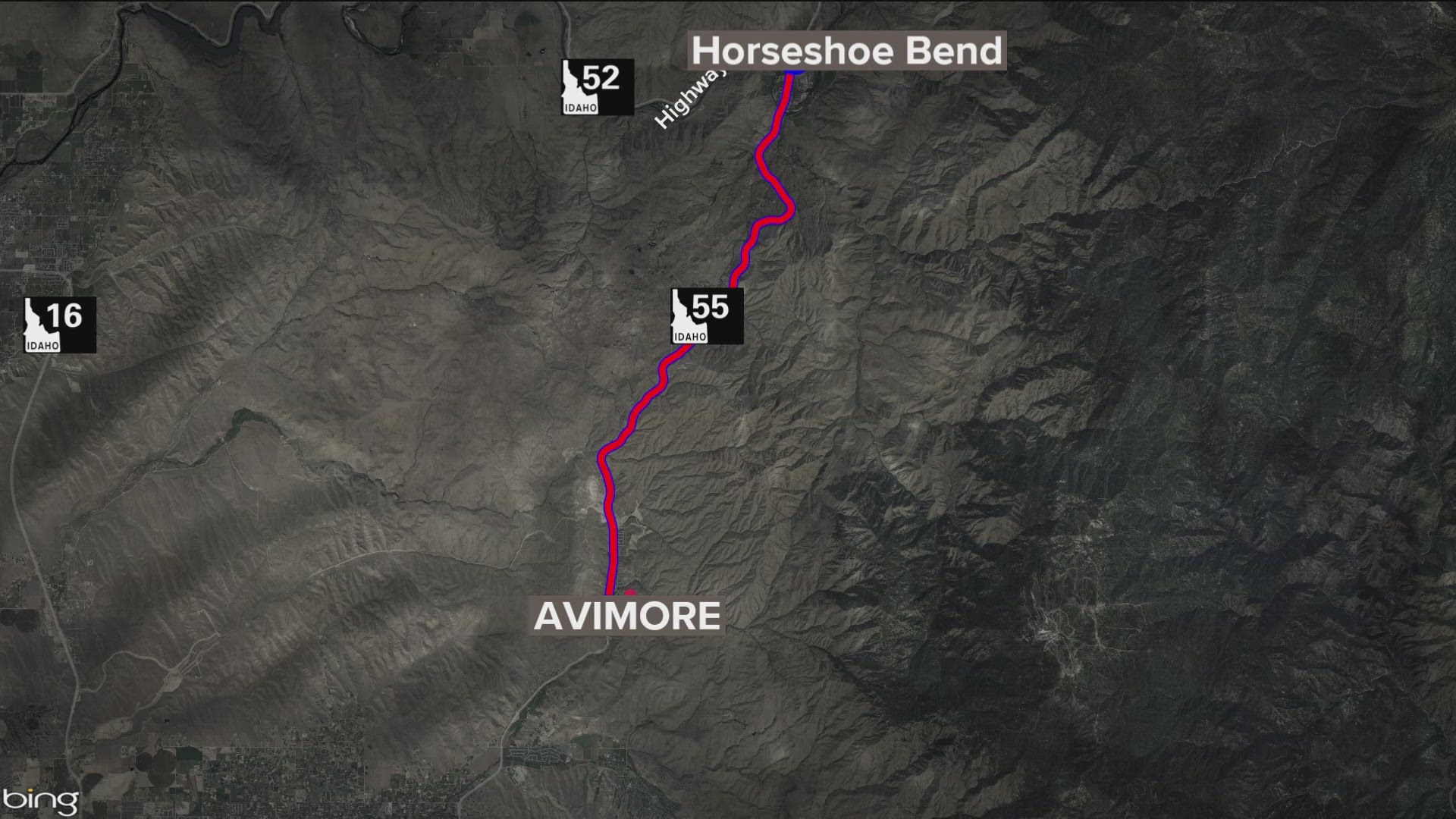 Fatal motorcycle crash sparked brush fire on Highway 55 | ktvb.com