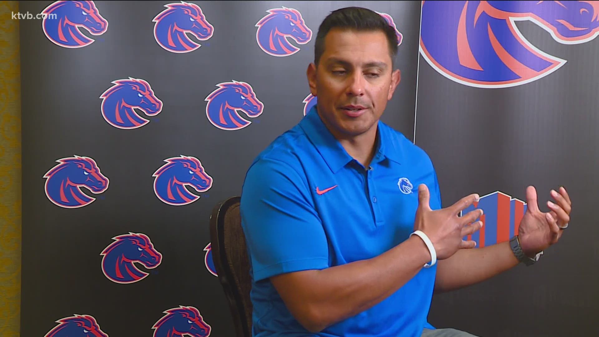 Boise State wouldn't necessarily go into specifics about players and coaches and where they rate as a program, Coach Avalos did say there' progress to be made.