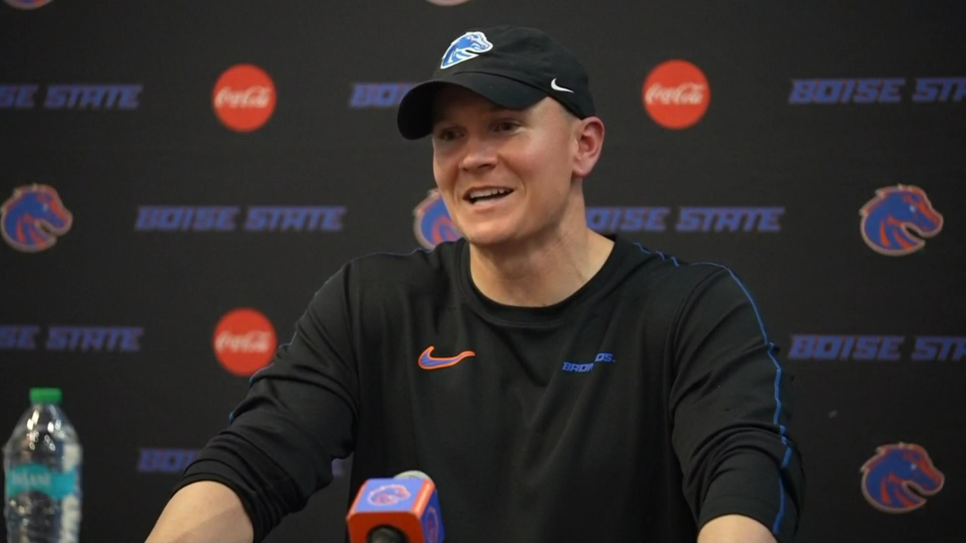 Danielson improved to 10-2 as a head coach and No. 15 Boise State maintained its spot atop the Mountain West standings with Friday's 56-24 win over the Aztecs.