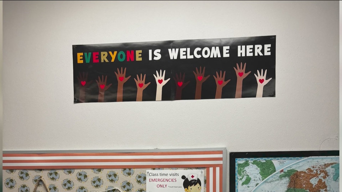 Idaho teacher sues state over ban on “Everyone Is Welcome Here” posters