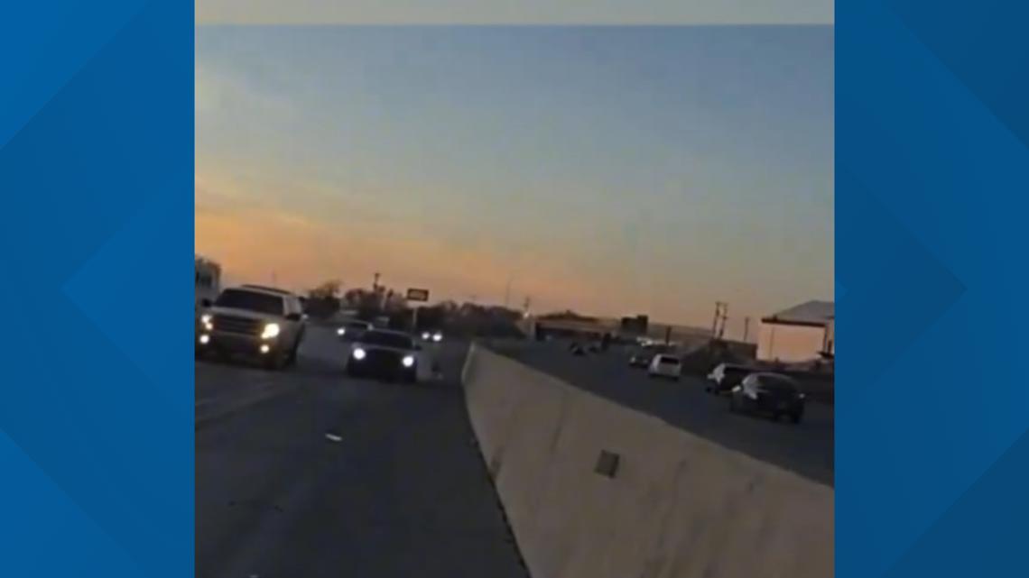 Idaho trooper leaps highway barrier to avoid car driving on shoulder