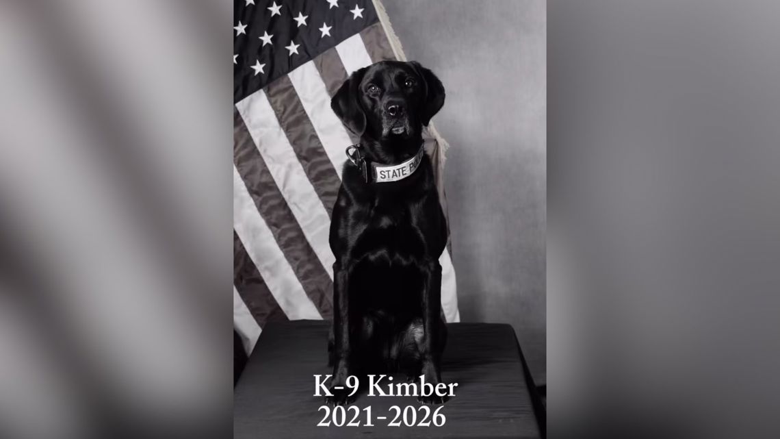 K9 Kimber honored by Idaho State Police following 'aggressive' cancer diagnosis