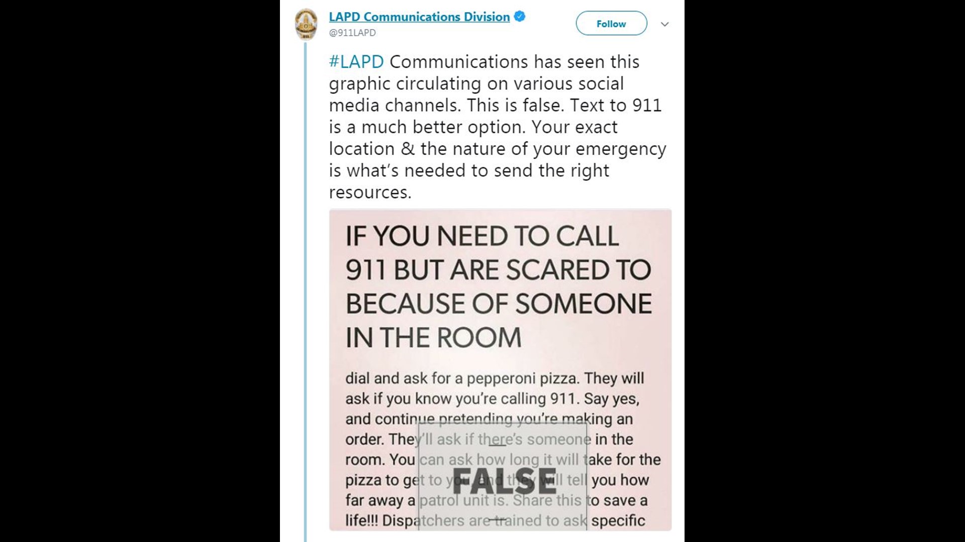 VERIFY: Is there a 'pizza' code for 911 calls? | ktvb.com
