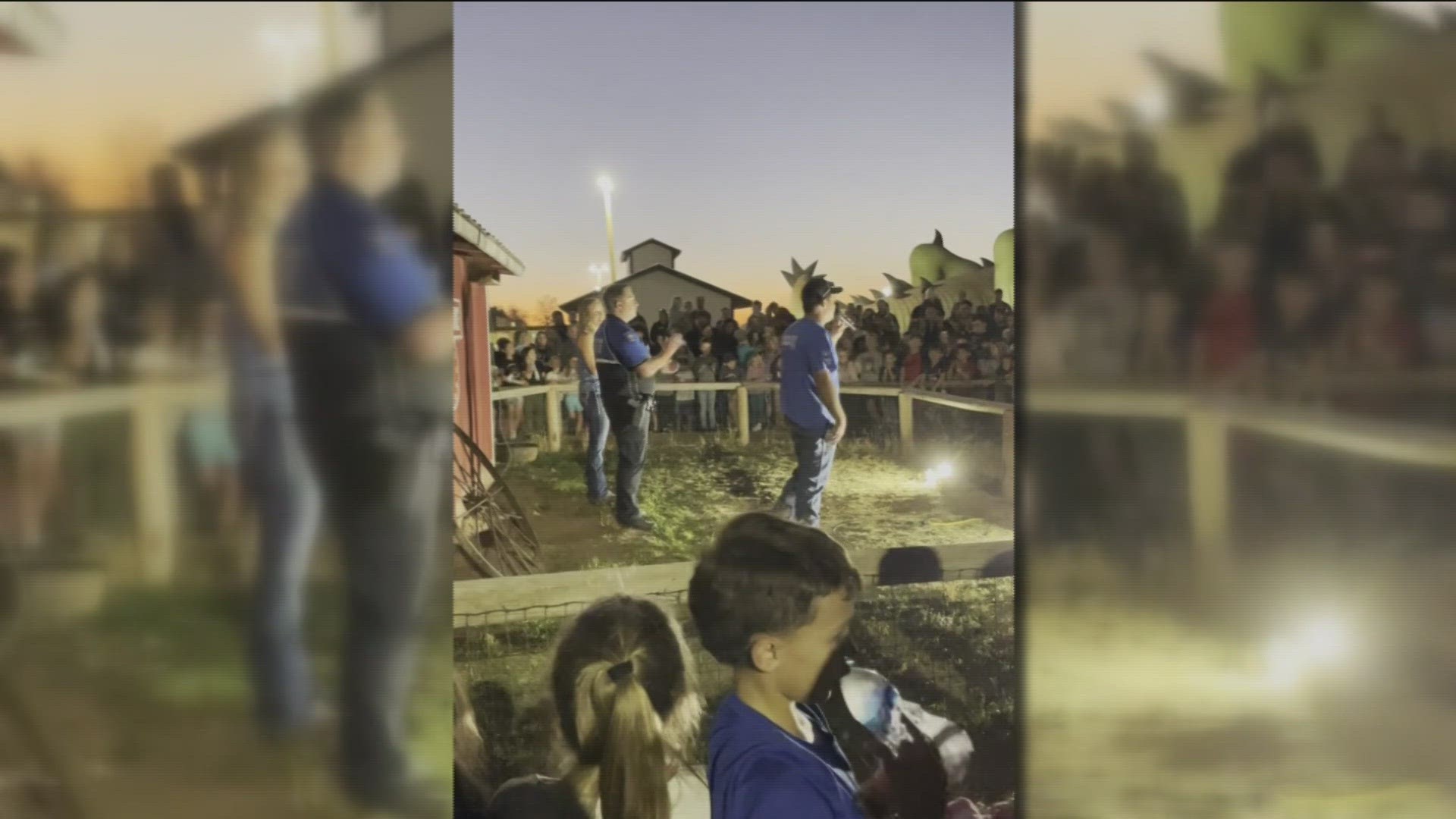 Hillsdale Elementary in Meridian hosted a fundraiser, kids chanted "Kiss the Pig" as the highest earners kissed the pig in front of the crowd.