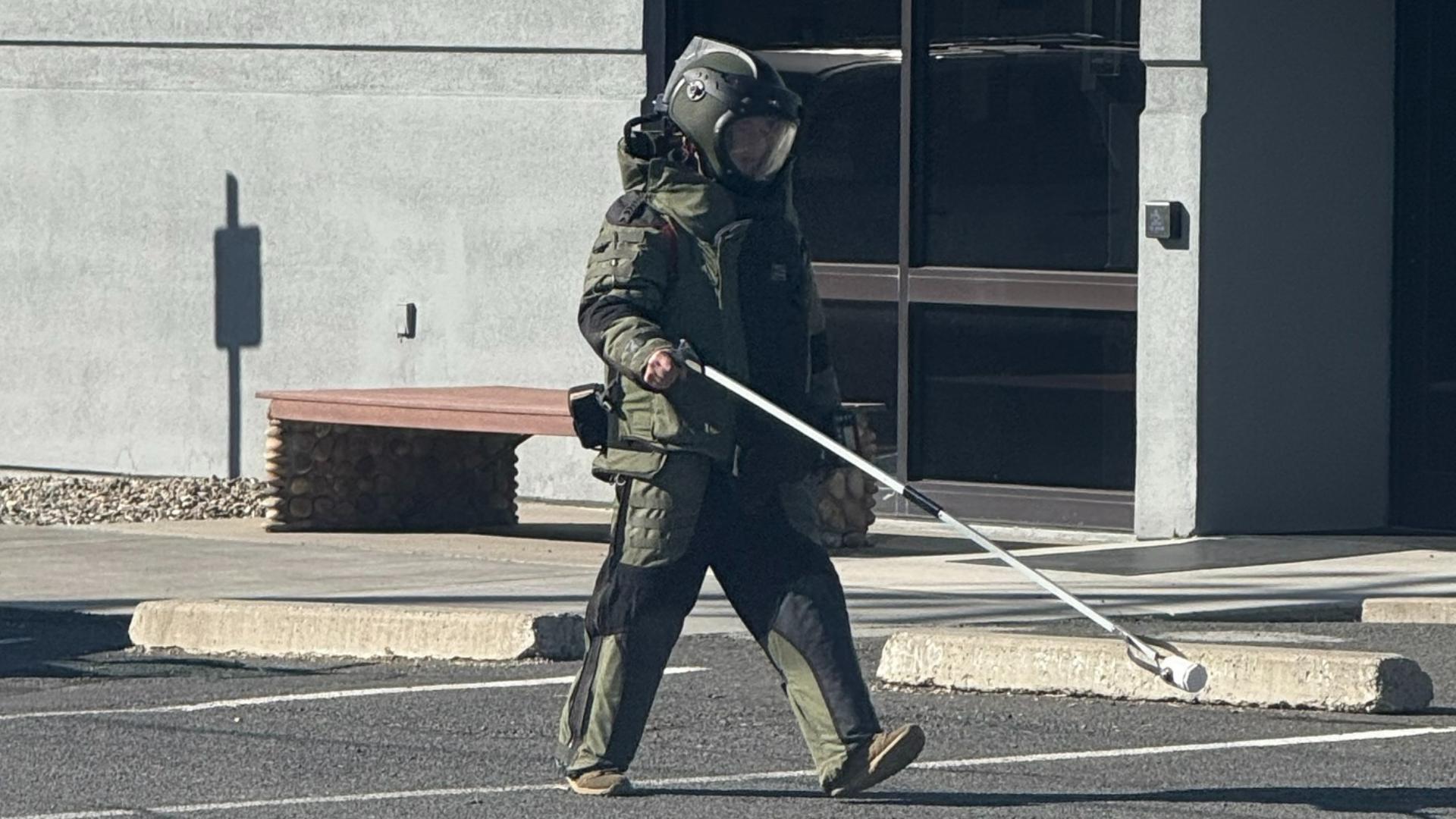 A man was driving around Baker City on Wednesday when he discovered what he believed to be a pipe bomb. Turns out, it was.