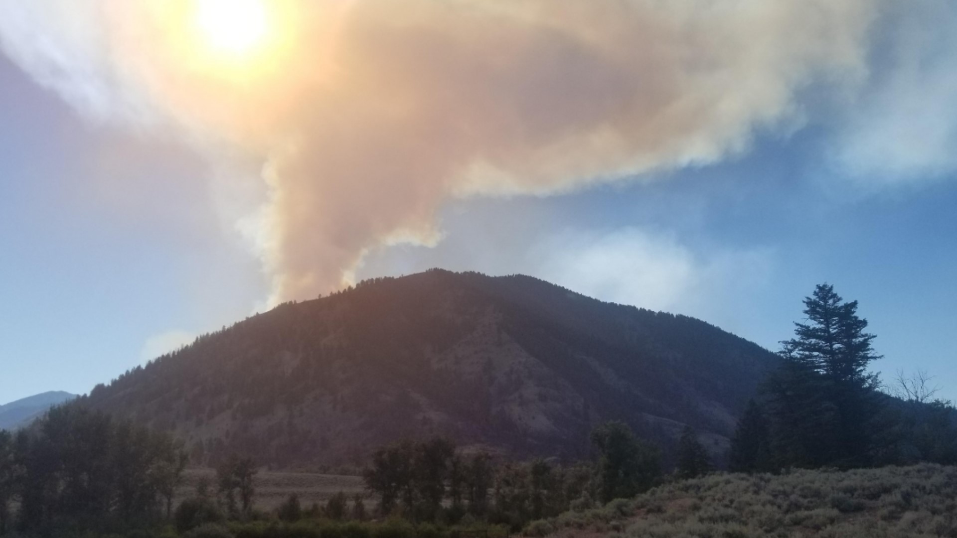 The Woodtick Fire has burned 5,698 acres since July 14. It's located about 27 miles north-northwest of Challis, in the Middle Fork Ranger District.
