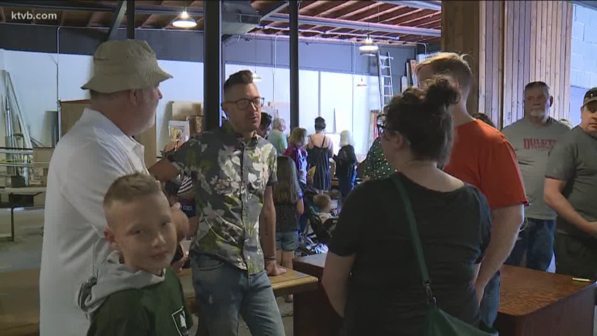 The 'Boise Boys' were selling construction equipment, supplies, and other items used on their show to raise money for LEAP Housing Solutions.