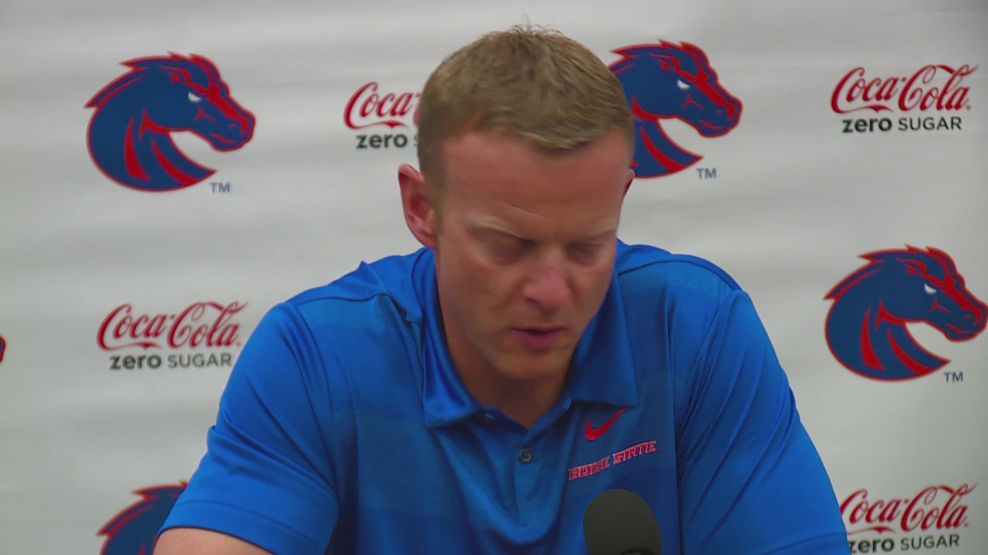 Boise State coach Bryan Harsin talks about win over Fresno State, previews matchup with New Mexico