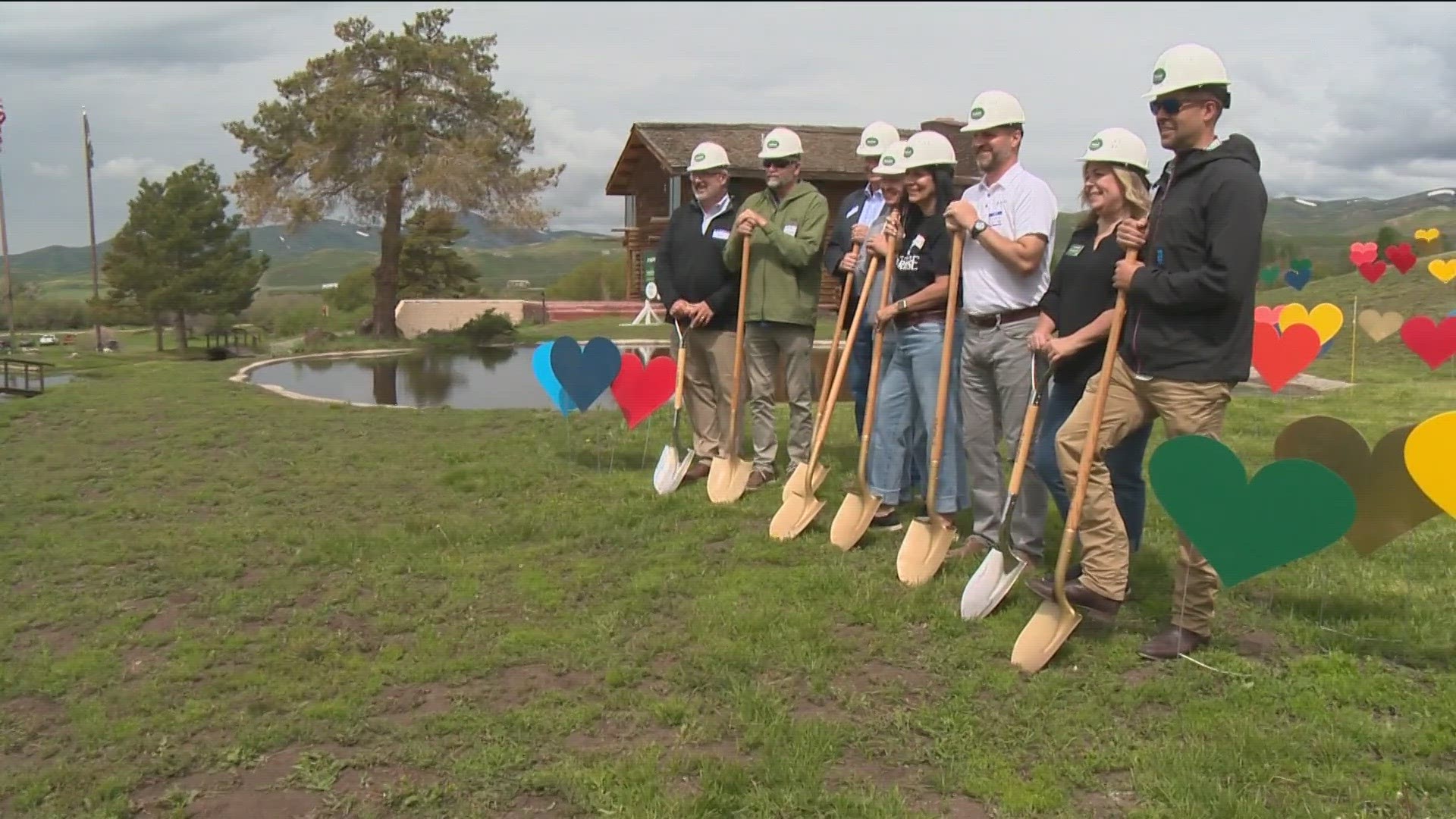 Construction on Hidden Paradise, Idaho's first medical camp, began two years ago. On Thursday, Camp Rainbow Gold celebrated the facility's ground breaking.