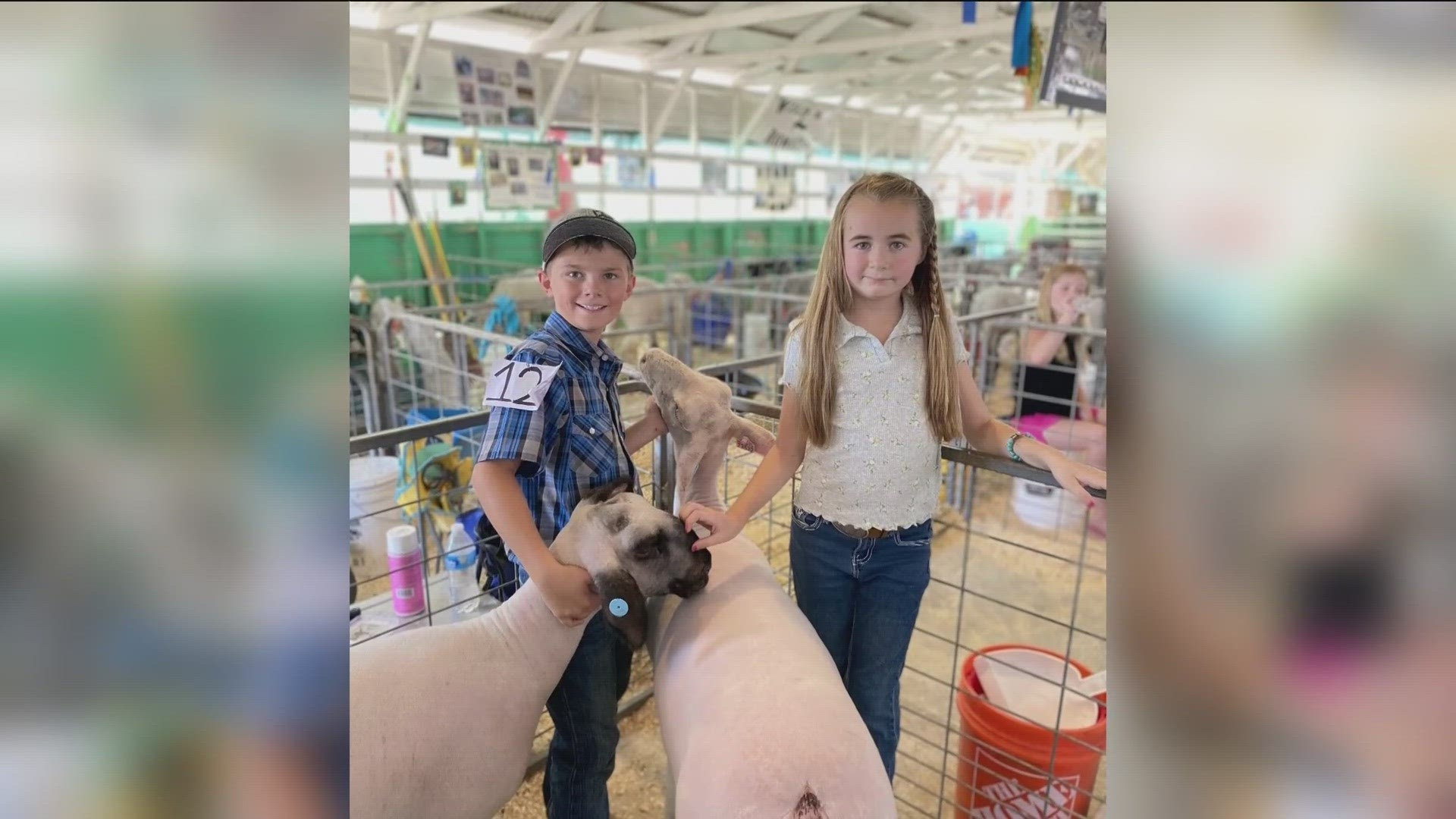 Instead of showing her 4-H sheep at the fair, 9-year-old Makenzie Peters had to have brain surgery. Her best friend and community showed up to support her.
