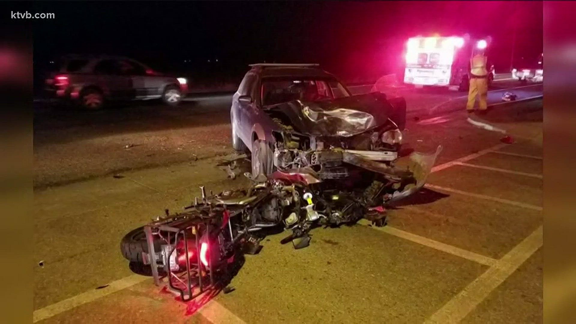 Nampa man urges caution after accident.