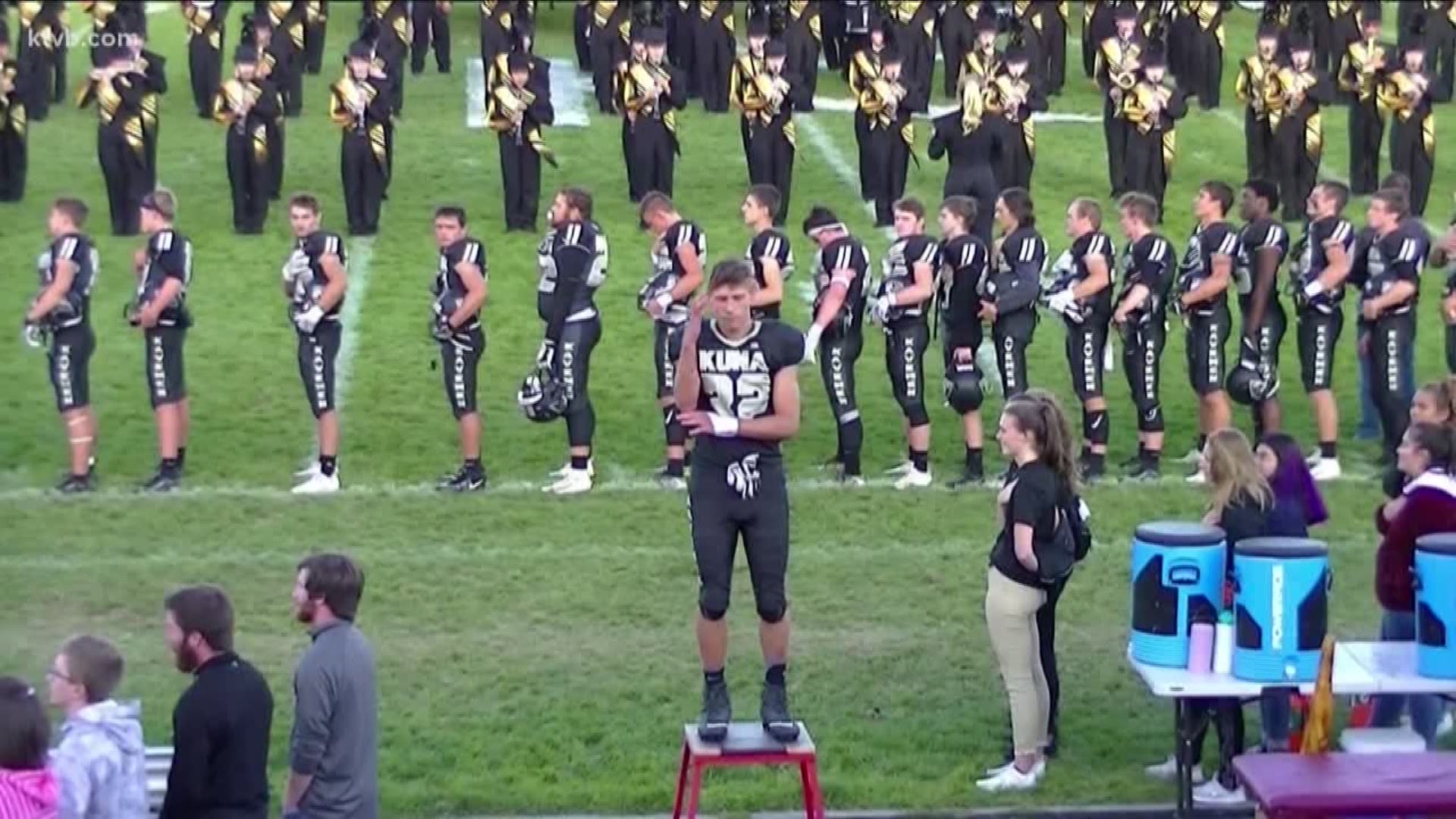 Kuna High Senior Jonathan Edwards had no idea his American Sign Language rendition of the anthem would inspire millions of people around the world.
