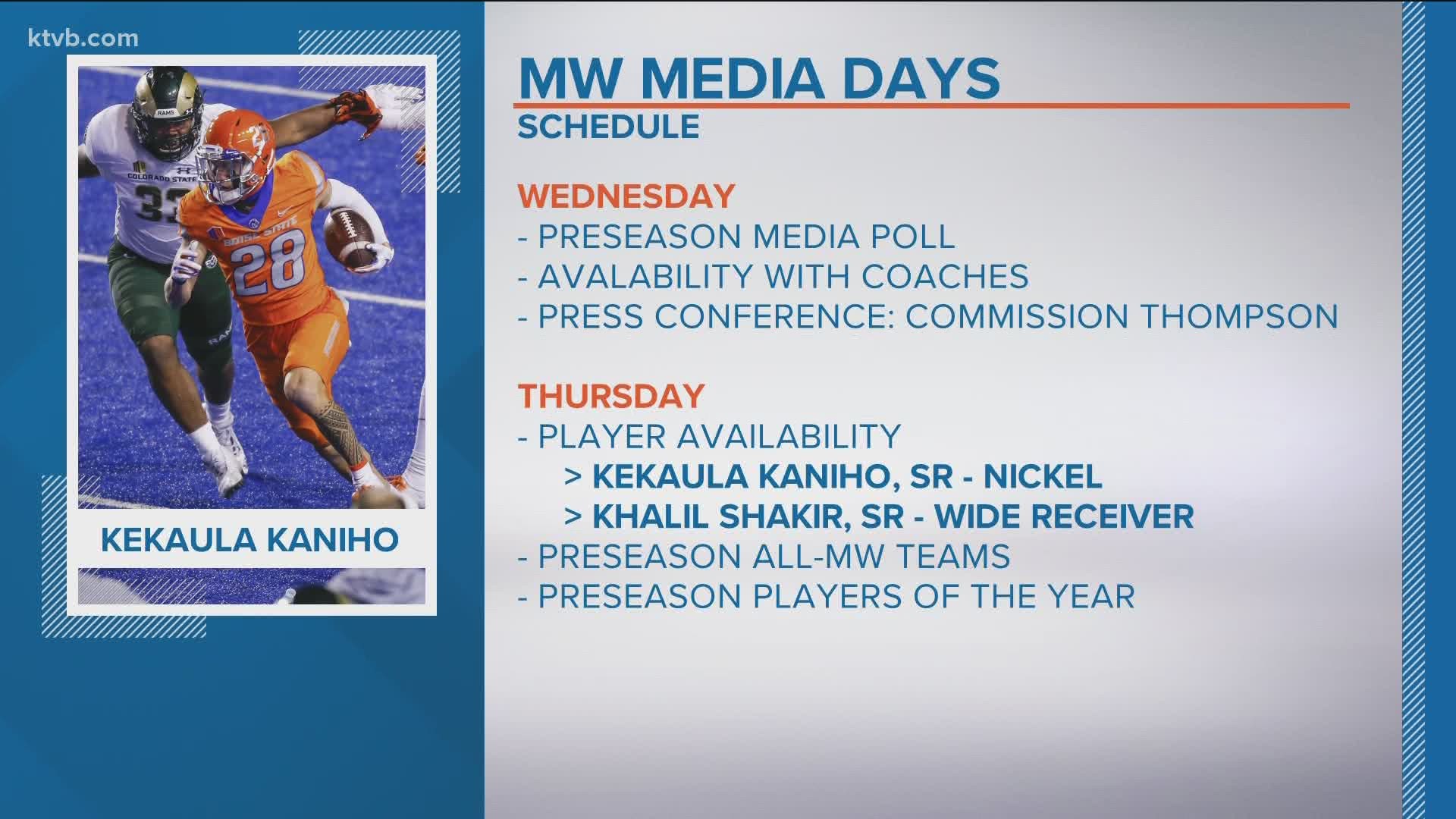 The KTVB sports duo break down everything Bronco Nation should know about the 2021 MWC Media Days.