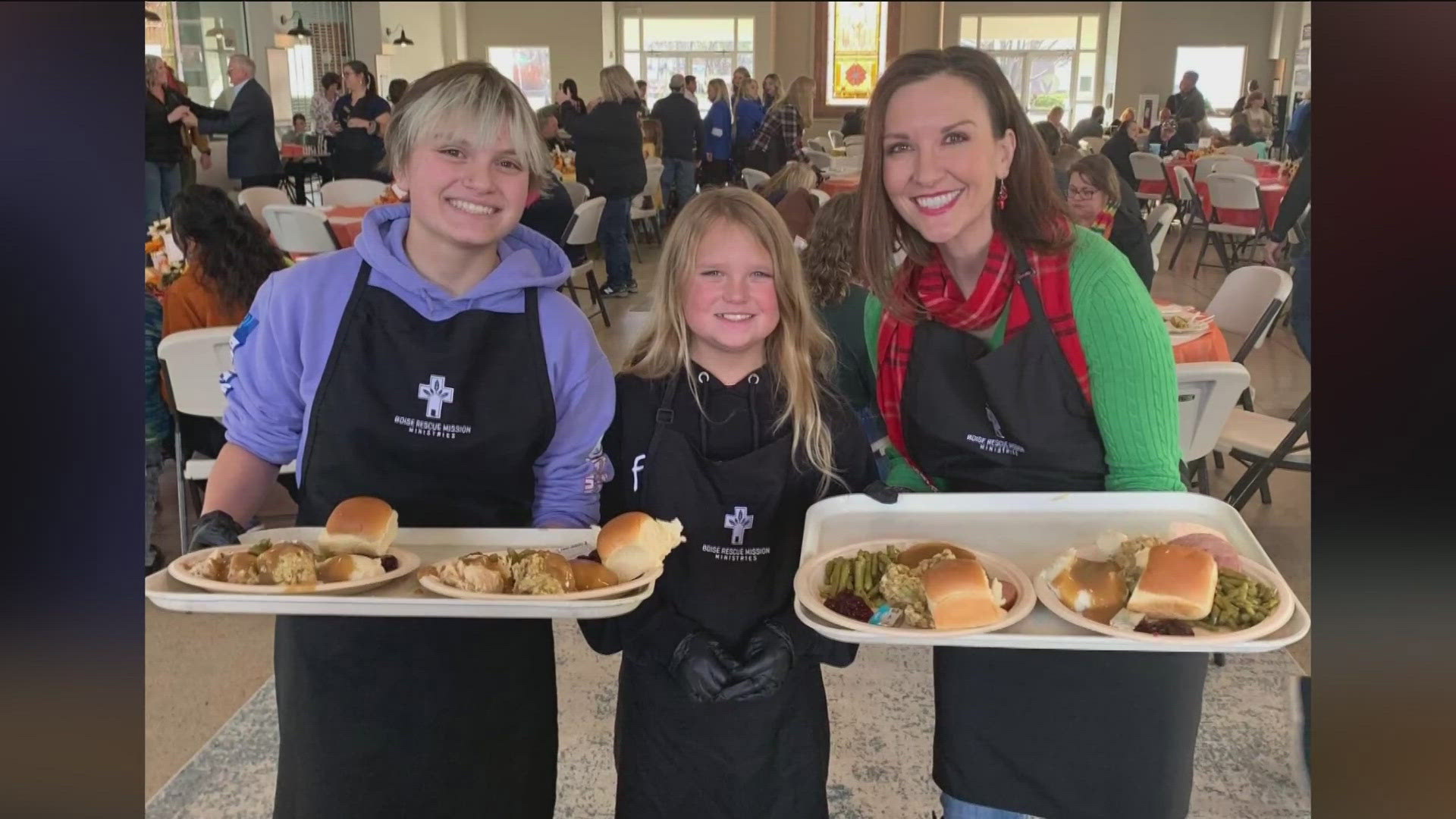 The Boise Rescue Mission holds special Thanksgiving and Christmas banquets every year to help people celebrate with free food and chapel services.