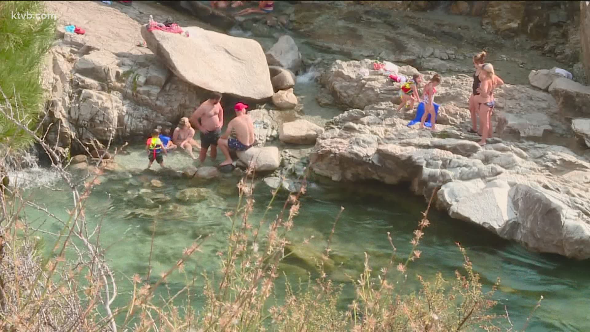 People come from all over to visit the popular hot springs, and the increased usage in recent months is apparent by the amount of trash left behind.