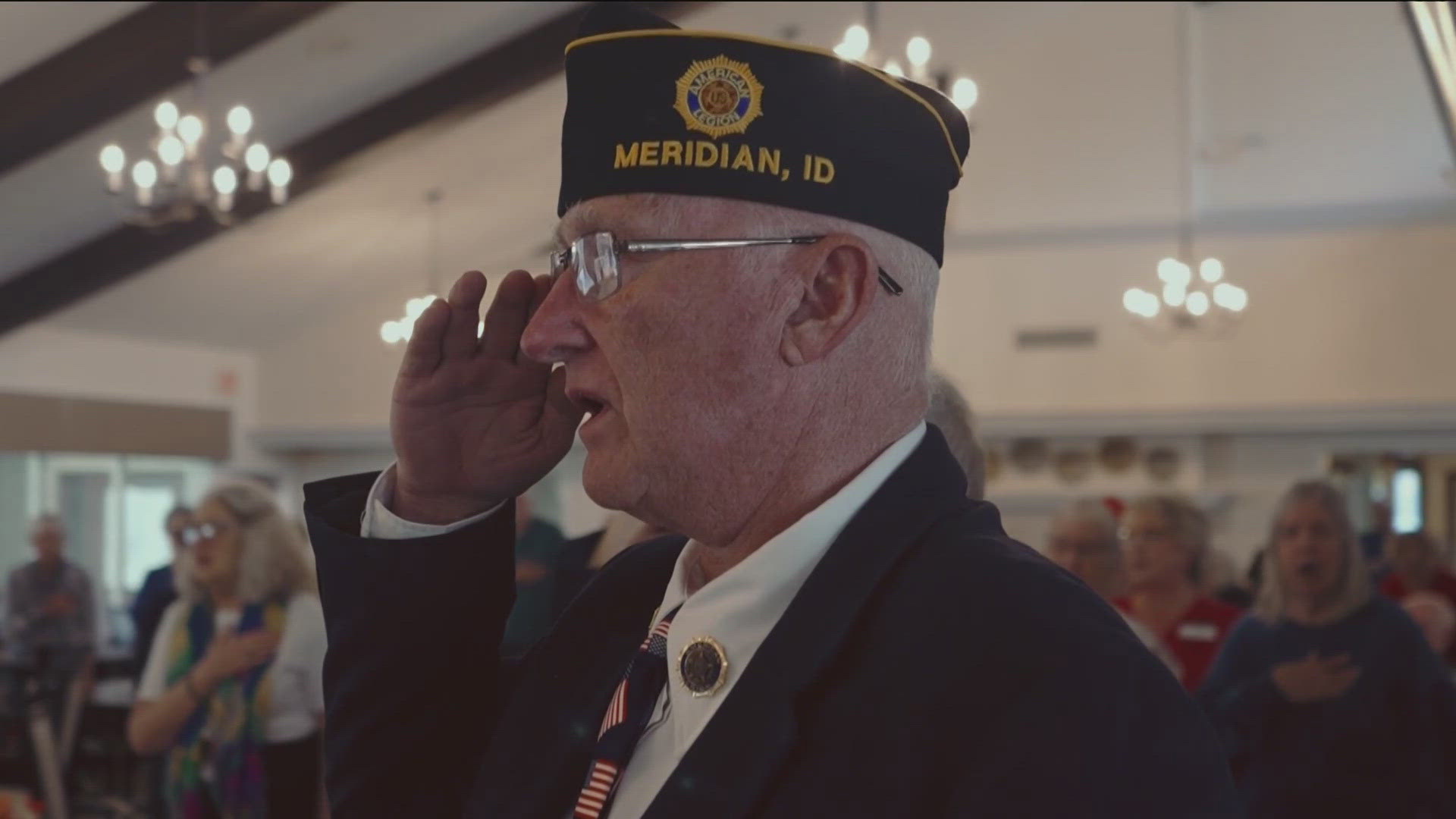 KTVB's John Mark Krum captures a Treasure Valley senior living community's ceremony honoring and remembering those who served our country.