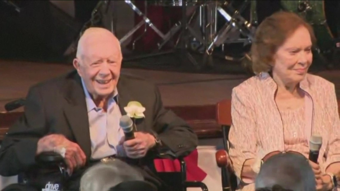 President Jimmy Carter entering hospice care