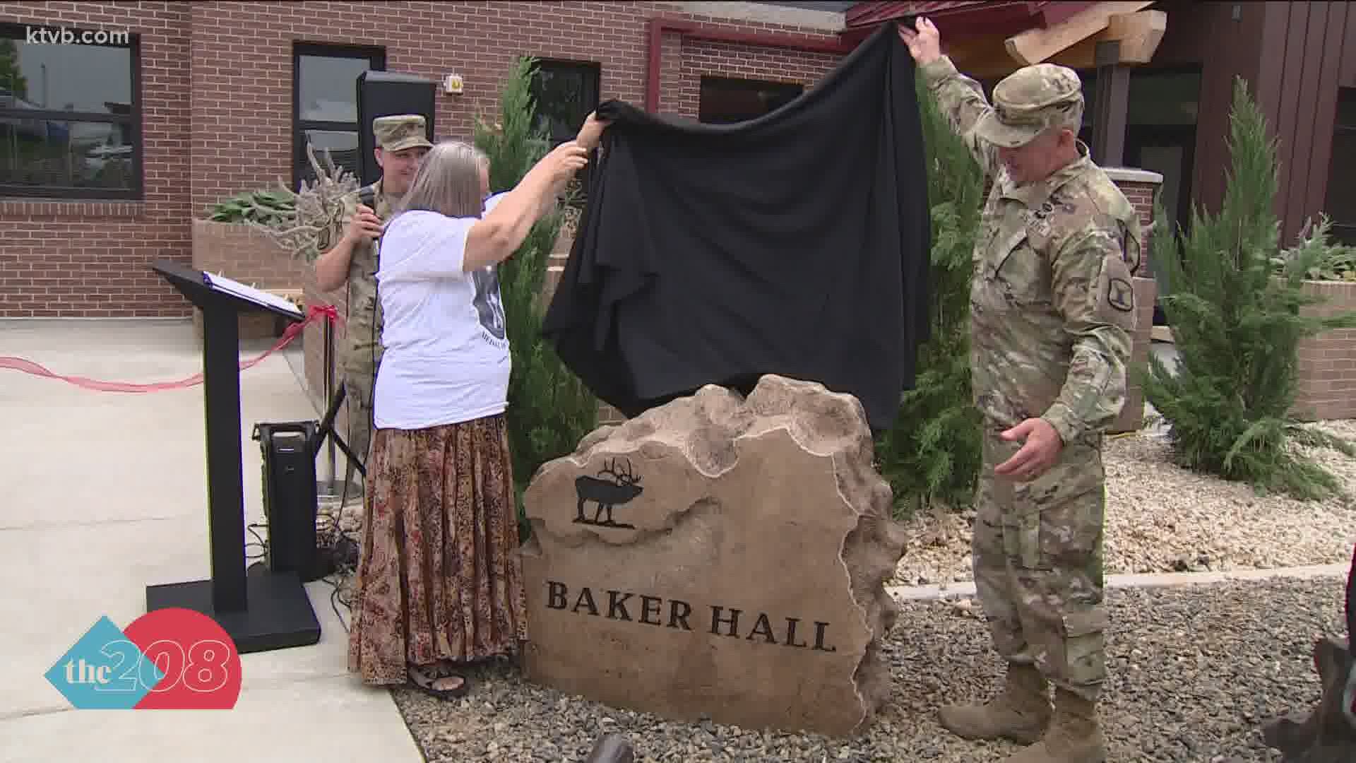 The Idaho National Guard at Gowen Field in Boise is honoring Baker. They unveiled their newest barracks, adorned with his name.