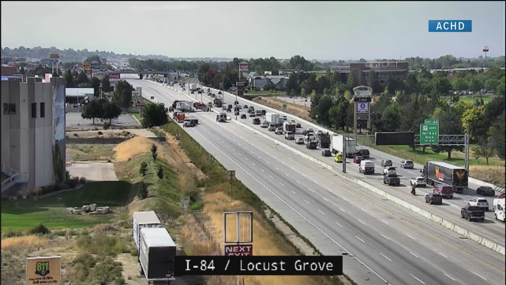 The eastbound lanes are expected to be closed for several hours.