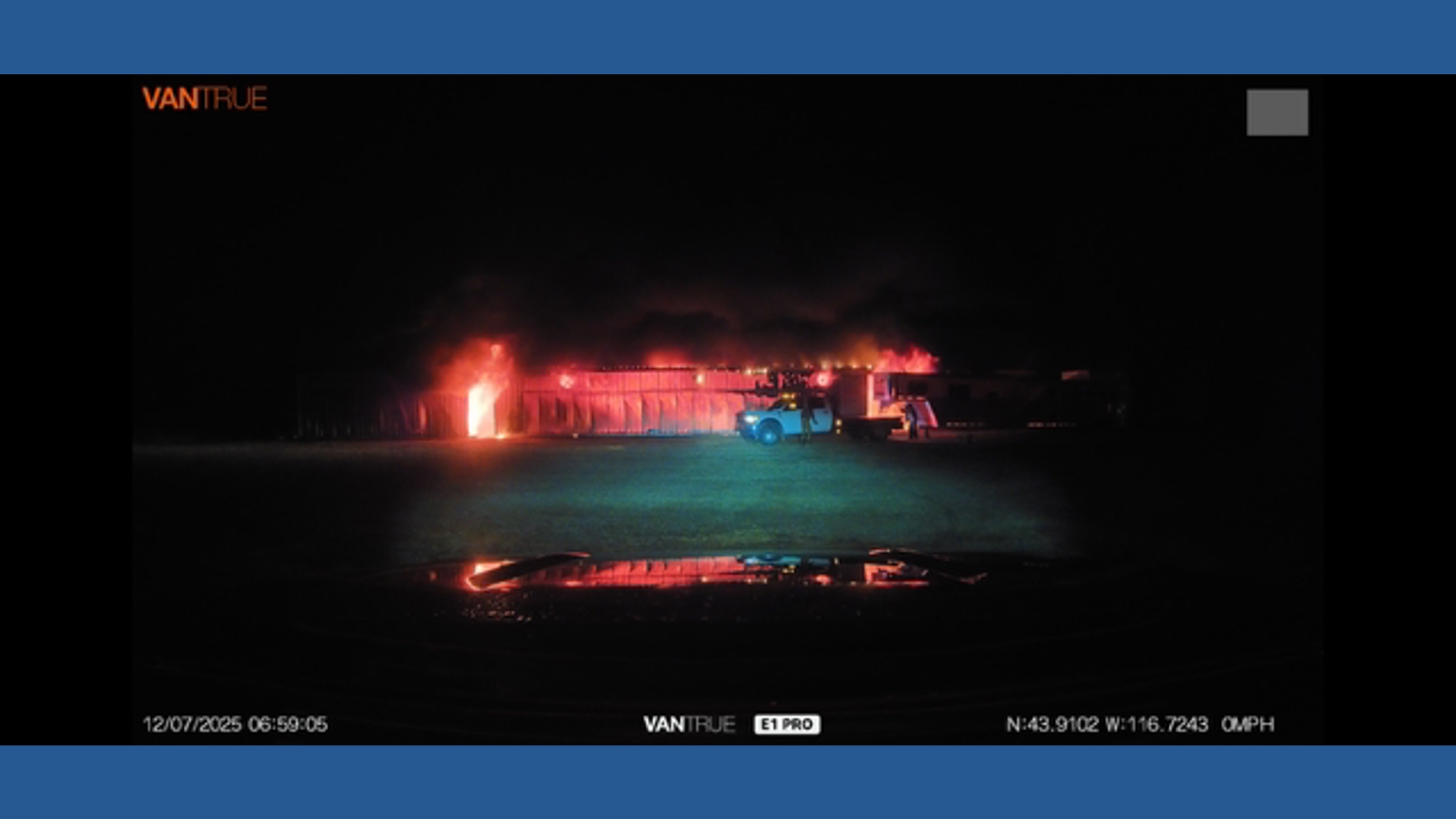 A pre-dawn barn fire near New Plymouth claimed 28 horses and hospitalized two employees for smoke inhalation, sparking an ongoing investigation by fire officials.