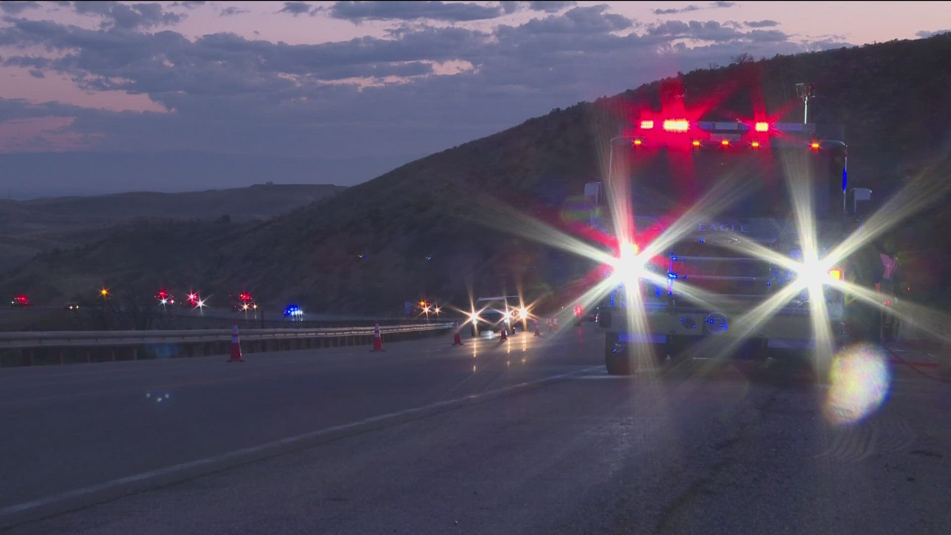 The closure had affected all lanes of travel between Avimor and Horseshoe Bend; the highway reopened at 7 p.m.