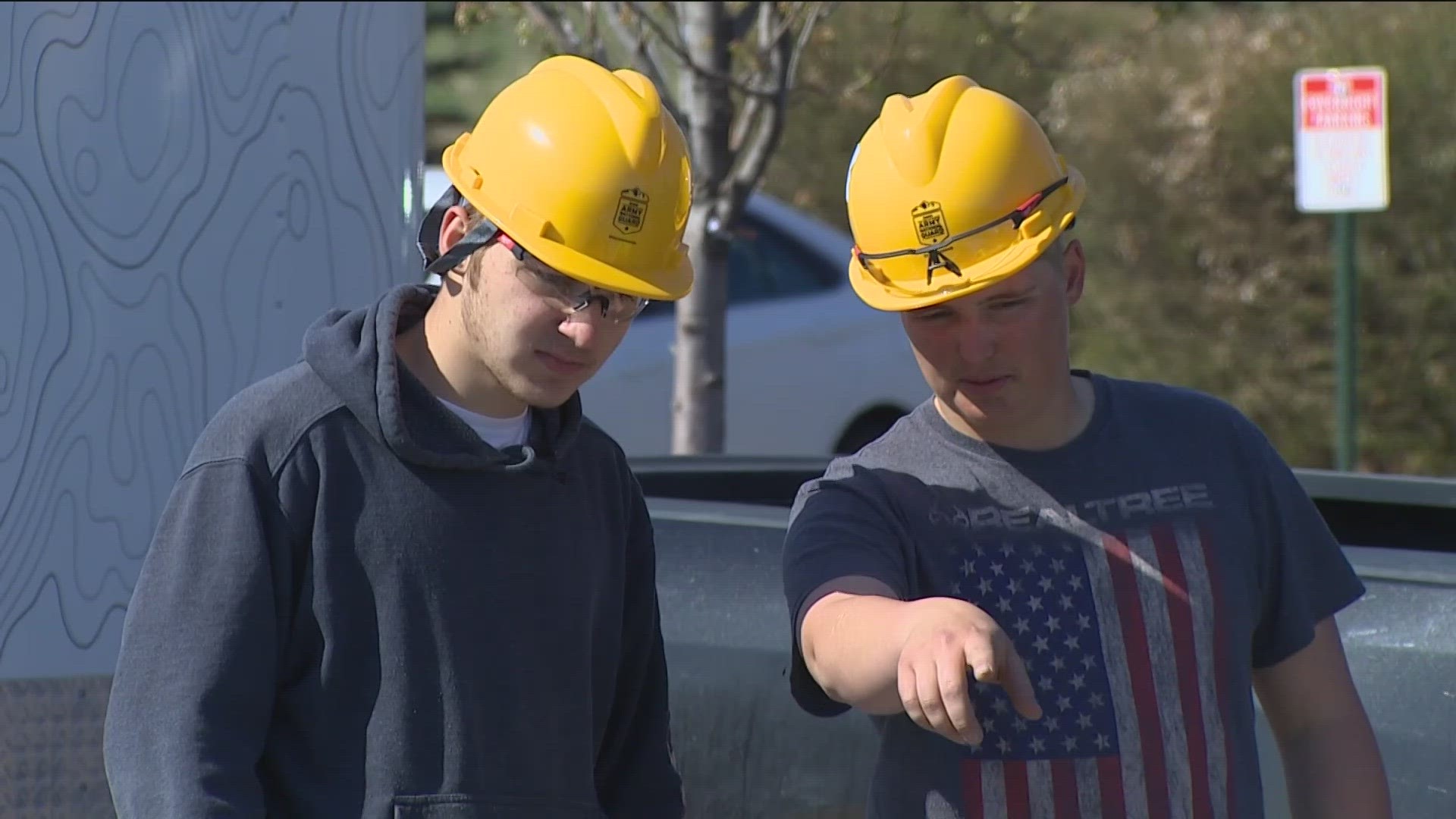 The Construction Combine at the Home Depot in Meridian helps high school students learn skills in different industries while working with potential employers.
