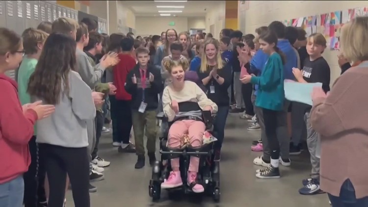 7's HERO: Star Middle School student is welcomed back to school after a medical procedure in a big way