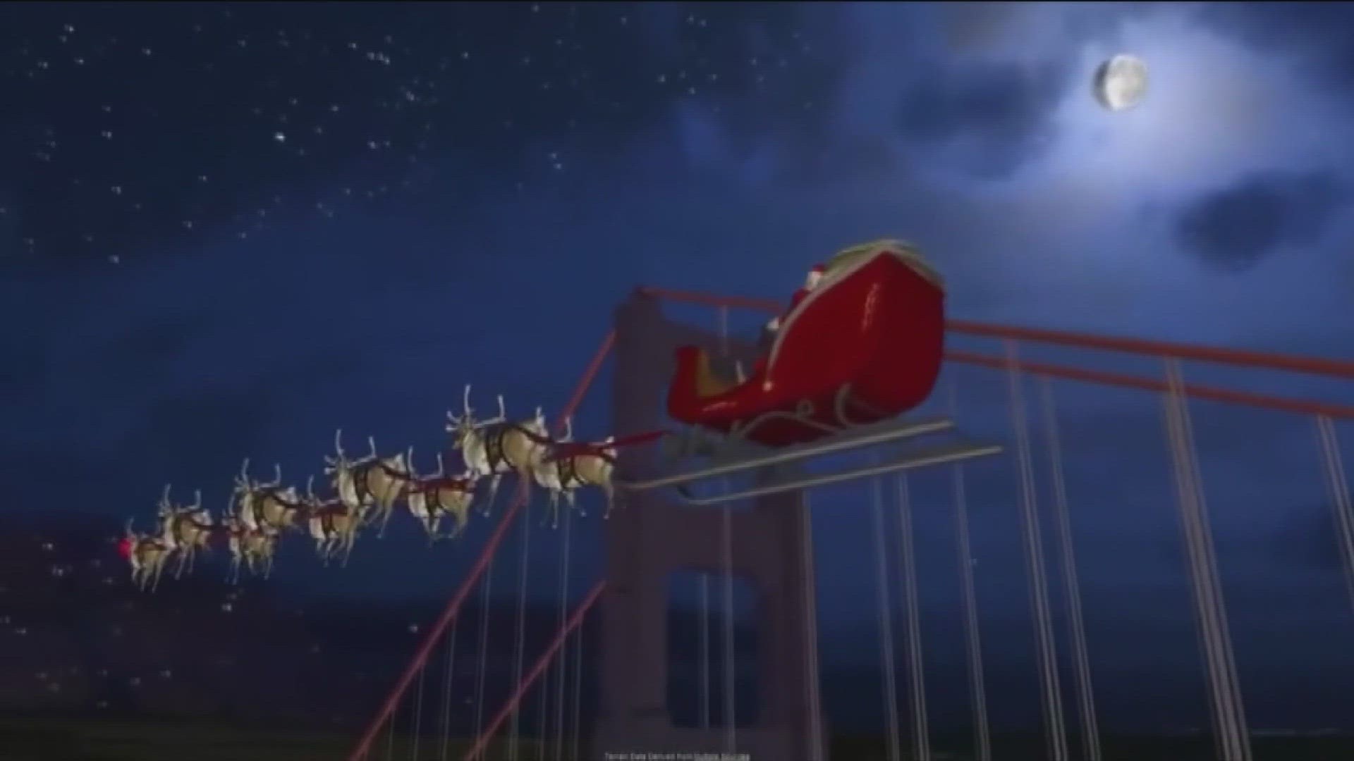 Santa's journey gets underway at 4 a.m. Eastern Time on Christmas Eve.